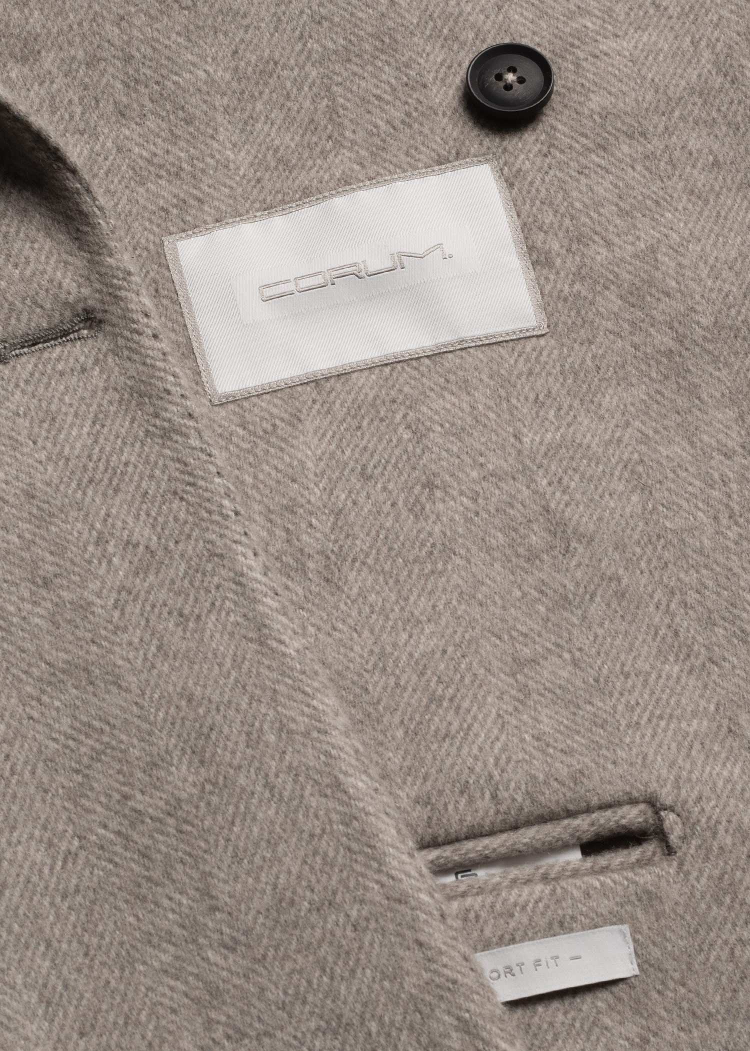 پالتو مردانه دبل برست پشمی 2520301 کروم