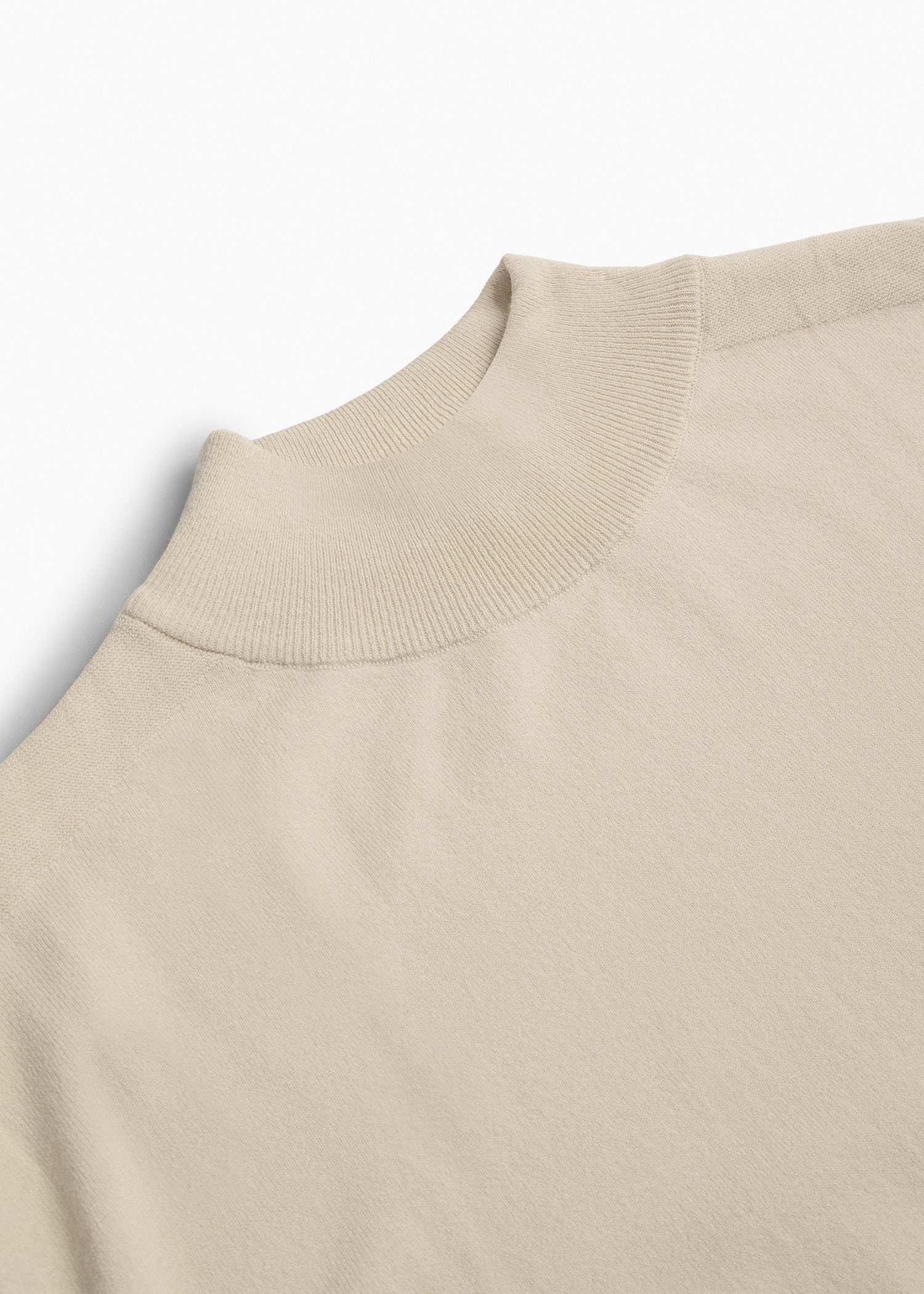 تی شرت Mock Neck کروم