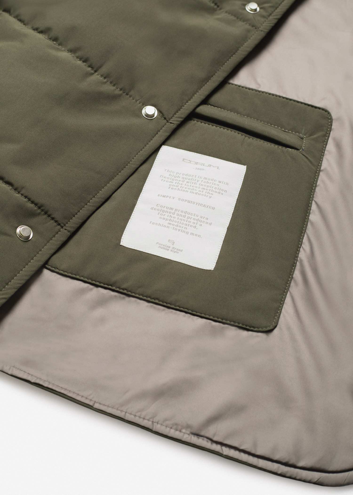 پافر دکمه پرچی 2520701 کروم