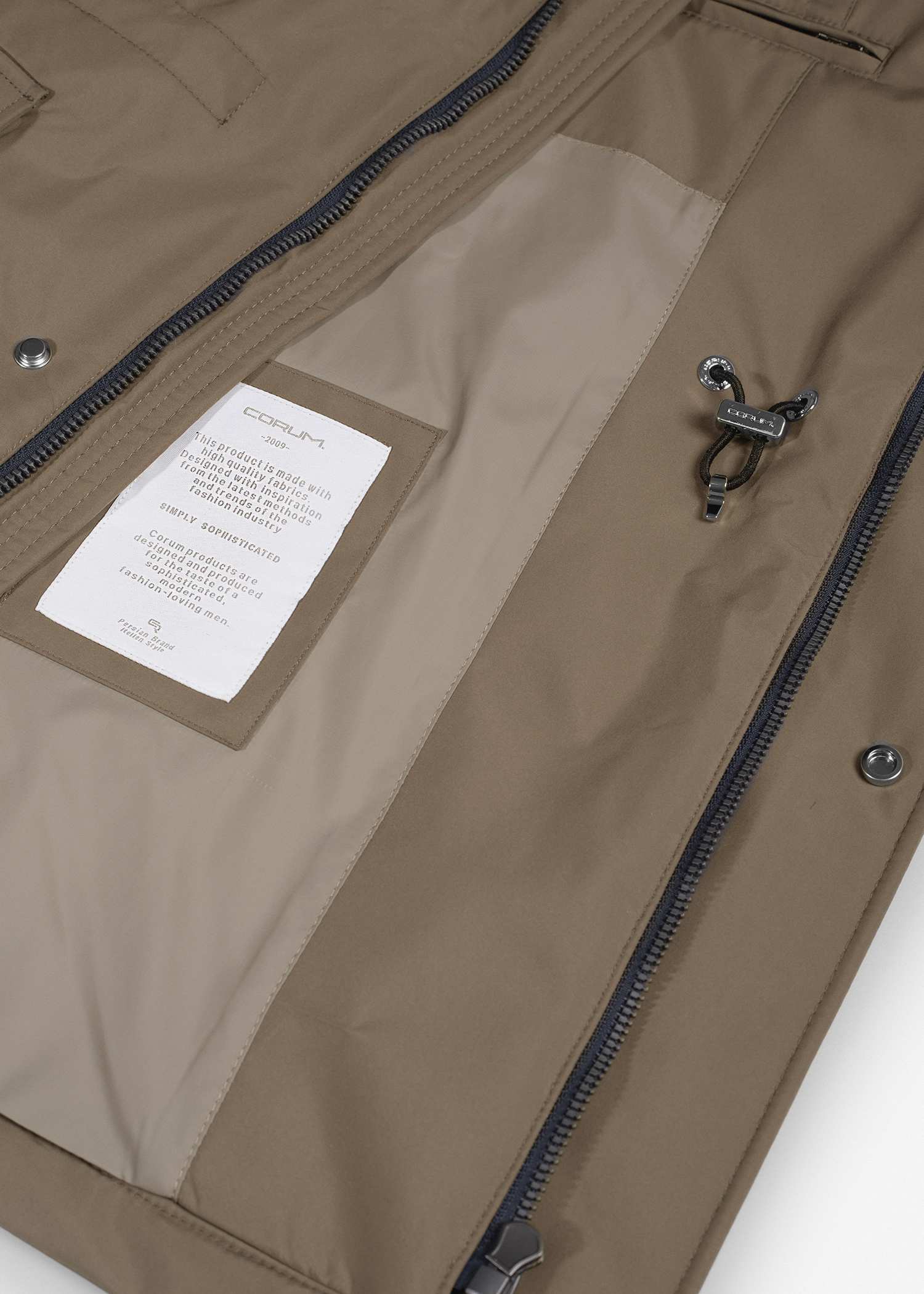 کاپشن جیب پاکتی 2520703 کروم