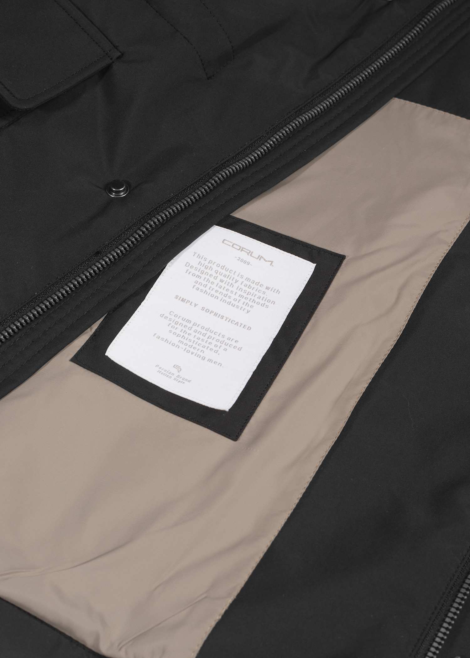 کاپشن جیب پاکتی 2520703 کروم