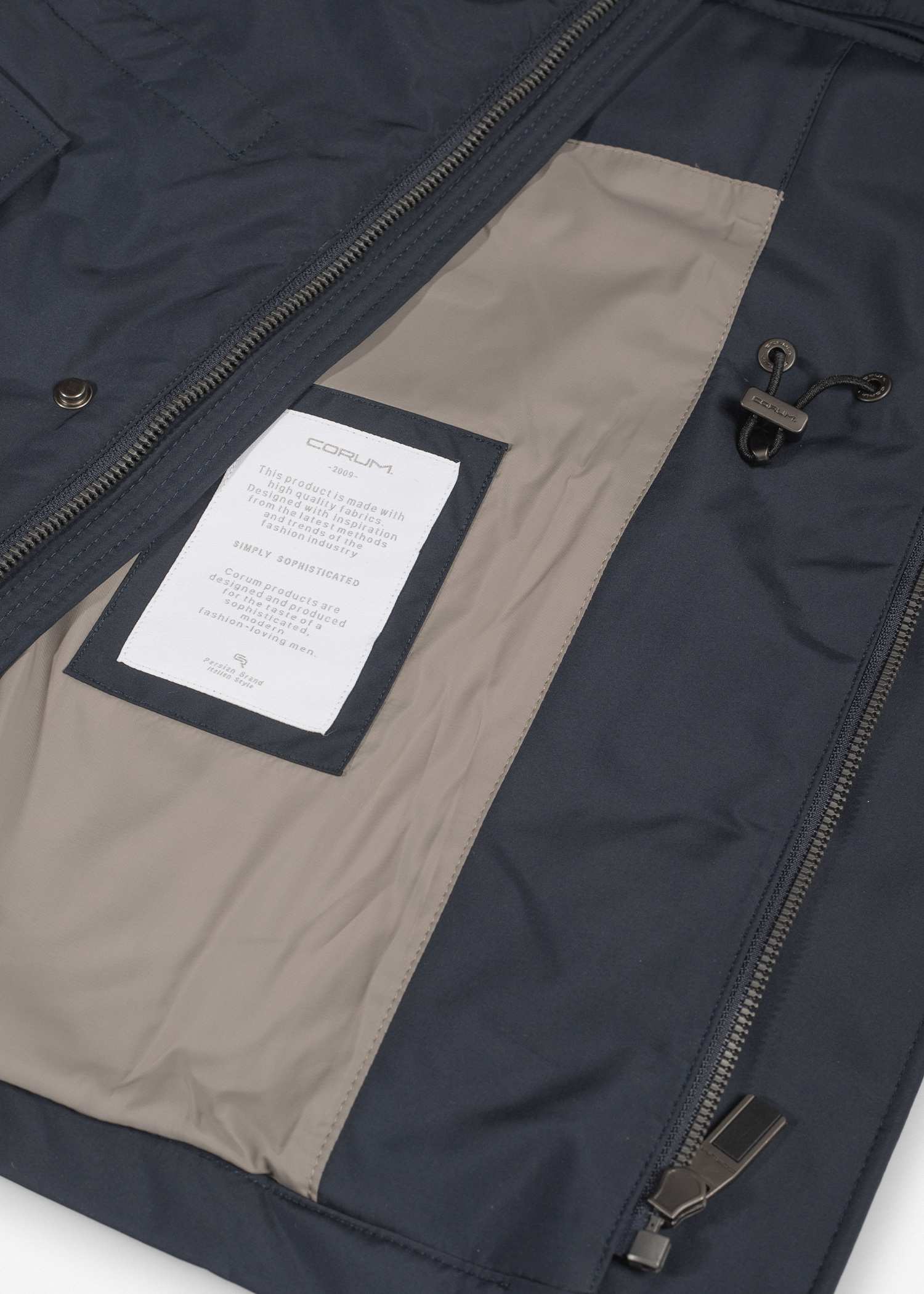 کاپشن جیب پاکتی 2520703 کروم