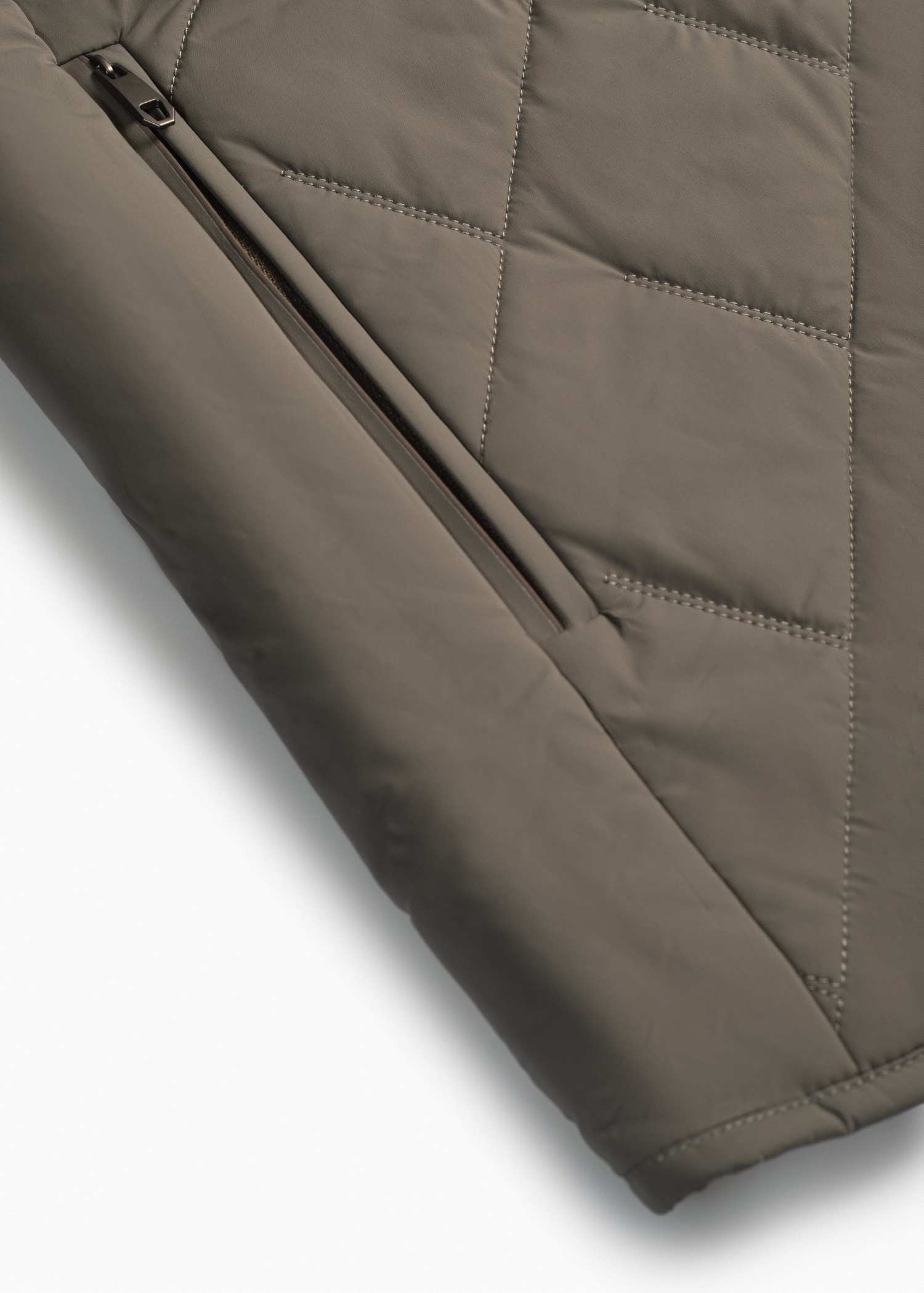 کاپشن تک جیب Quilted کروم