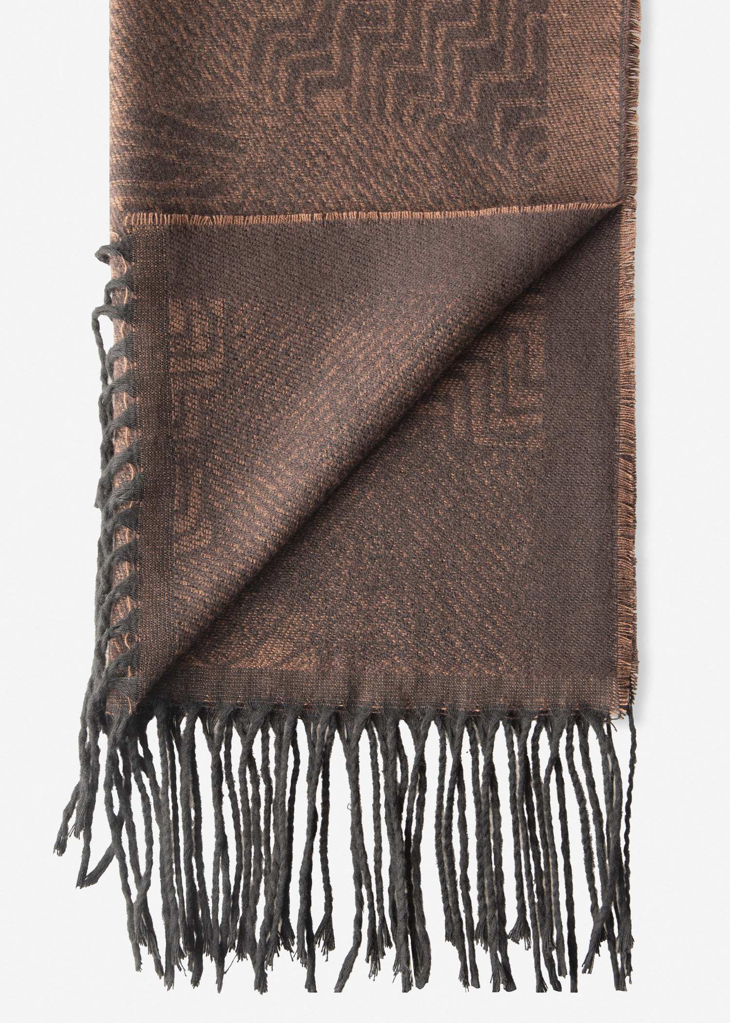 شال طرح دار 2521630 کروم