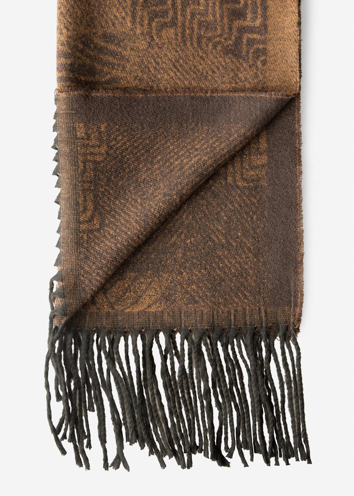 شال طرح دار 2521630 کروم