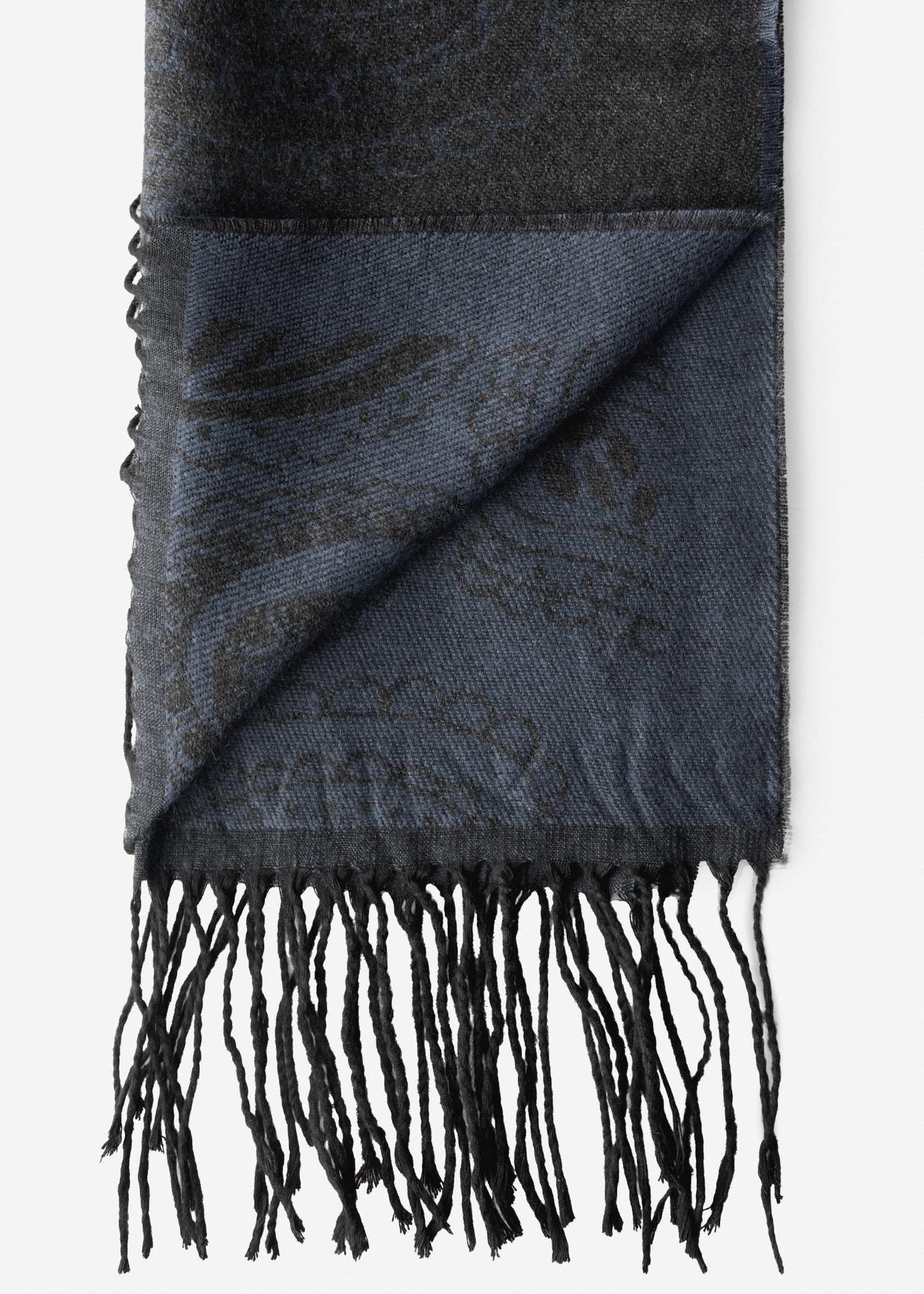 شال مردانه طرح دار 2521633 کروم