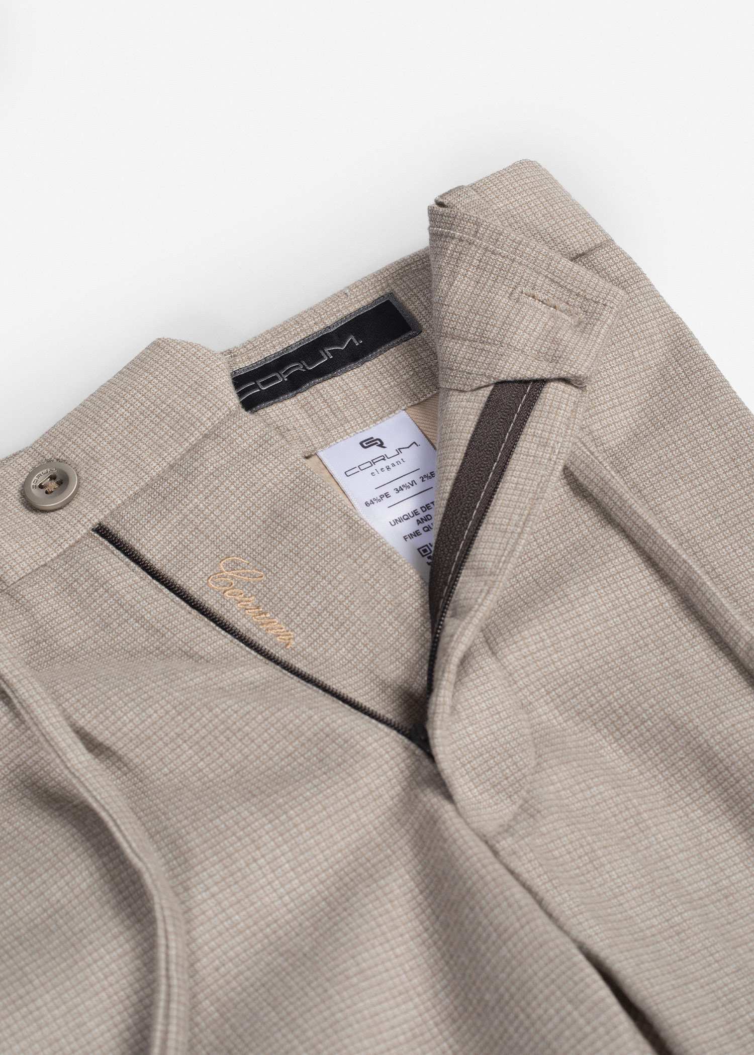 شلوار کمربند دار 2522504 کروم