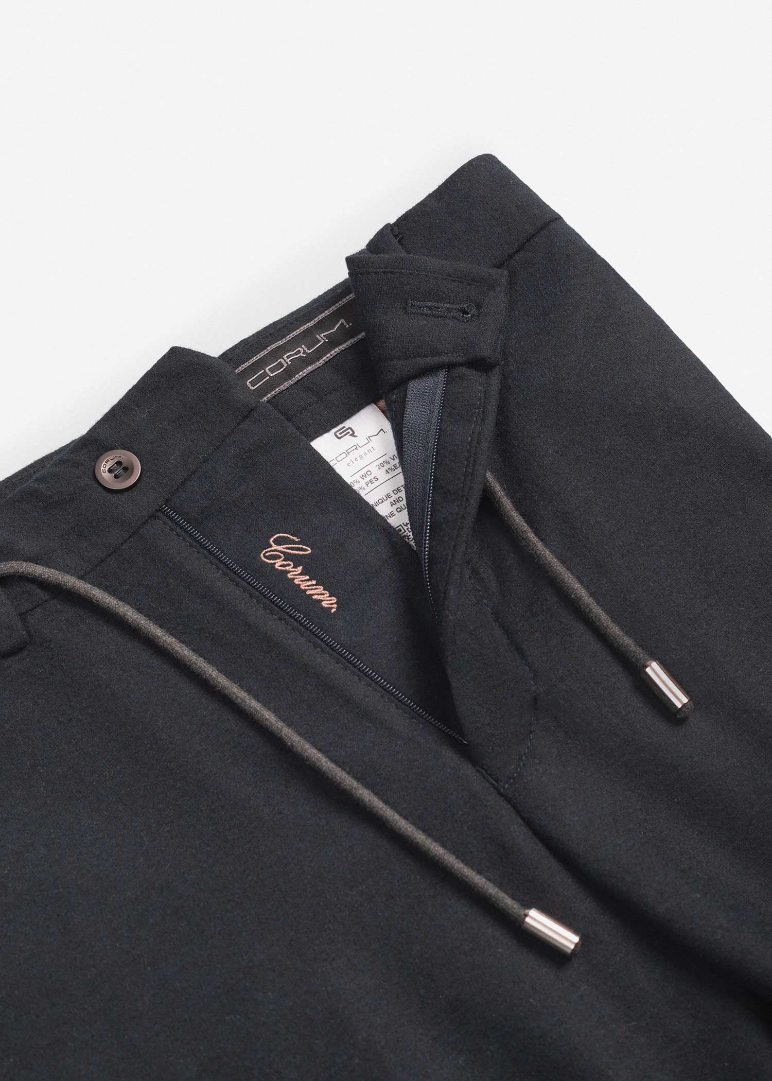 شلوار مردانه کمربند دار پشمی 2522505 کروم