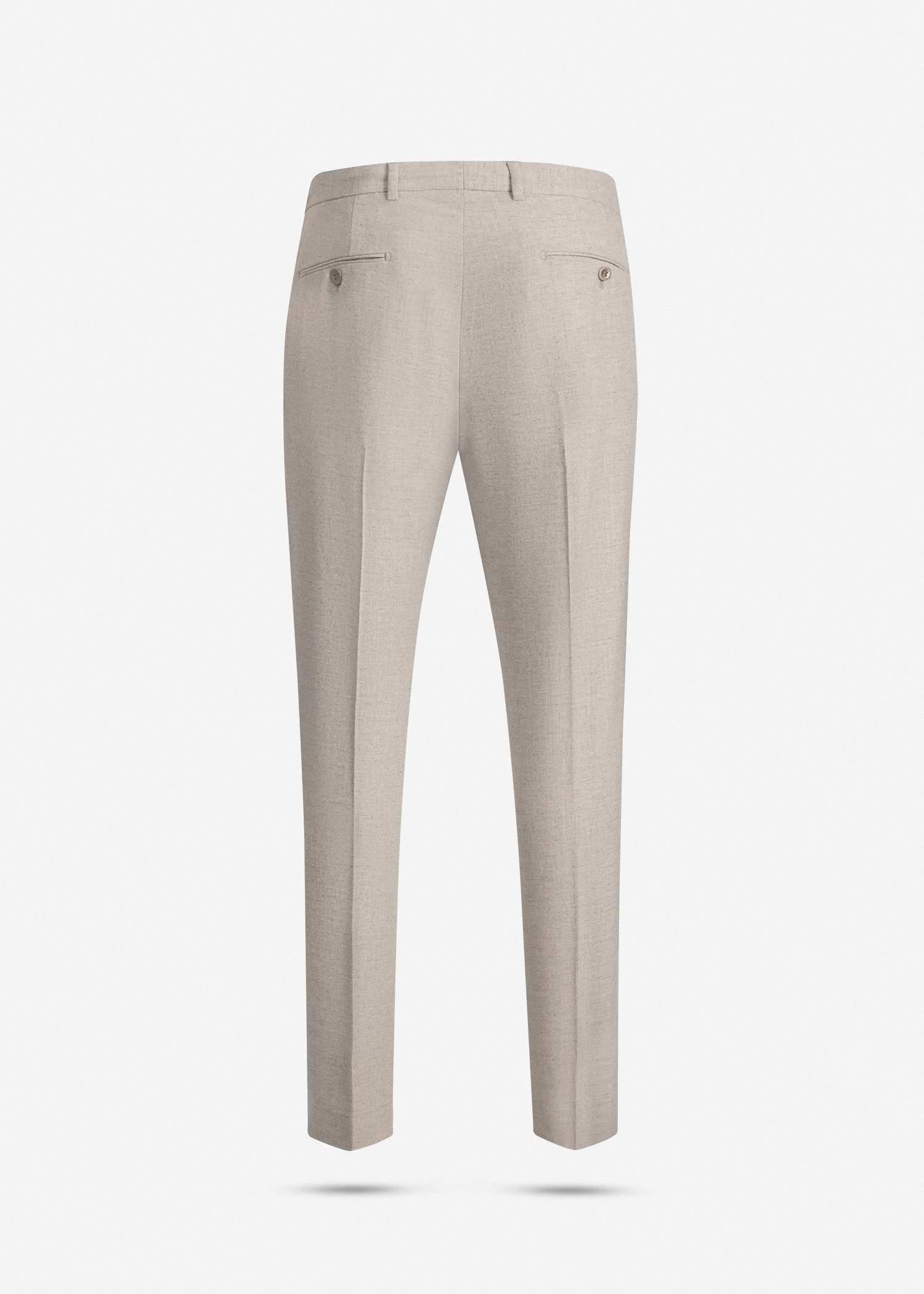 شلوار کمربند دار پشمی 2522553 کروم