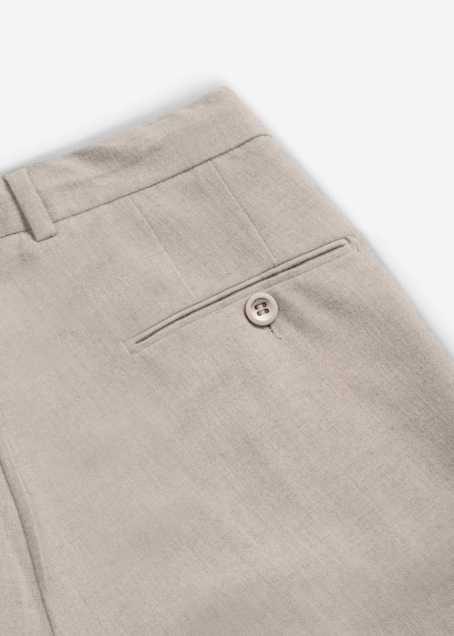 شلوار کمربند دار پشمی 2522553 کروم