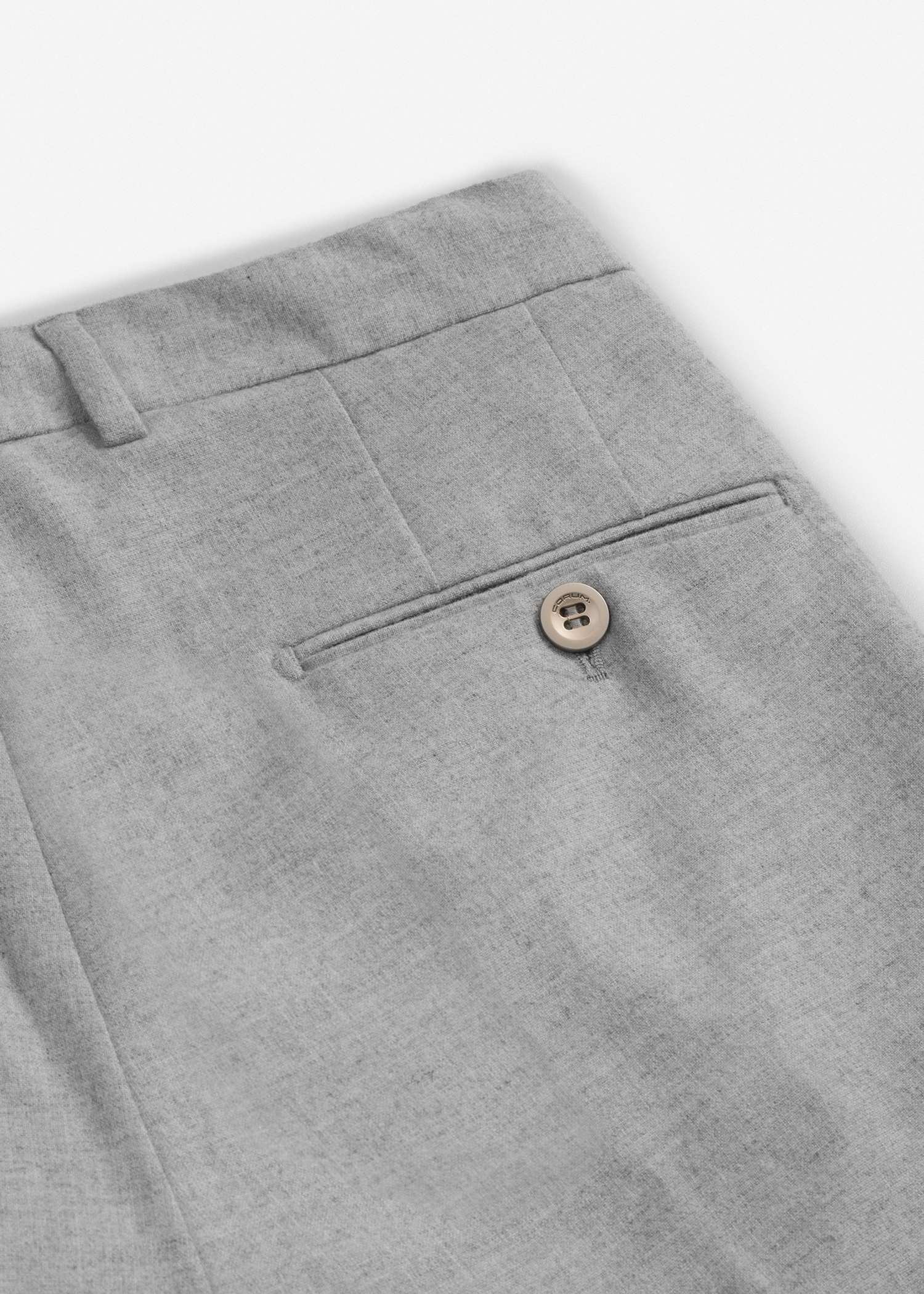 شلوار کمربند دار پشمی 2522553 کروم