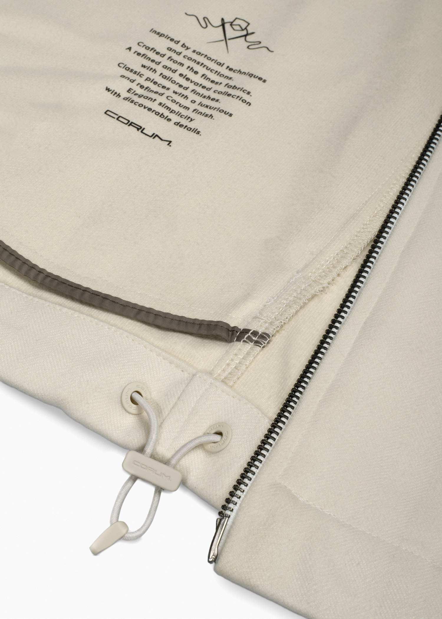 کت زیپ دار Wool کروم