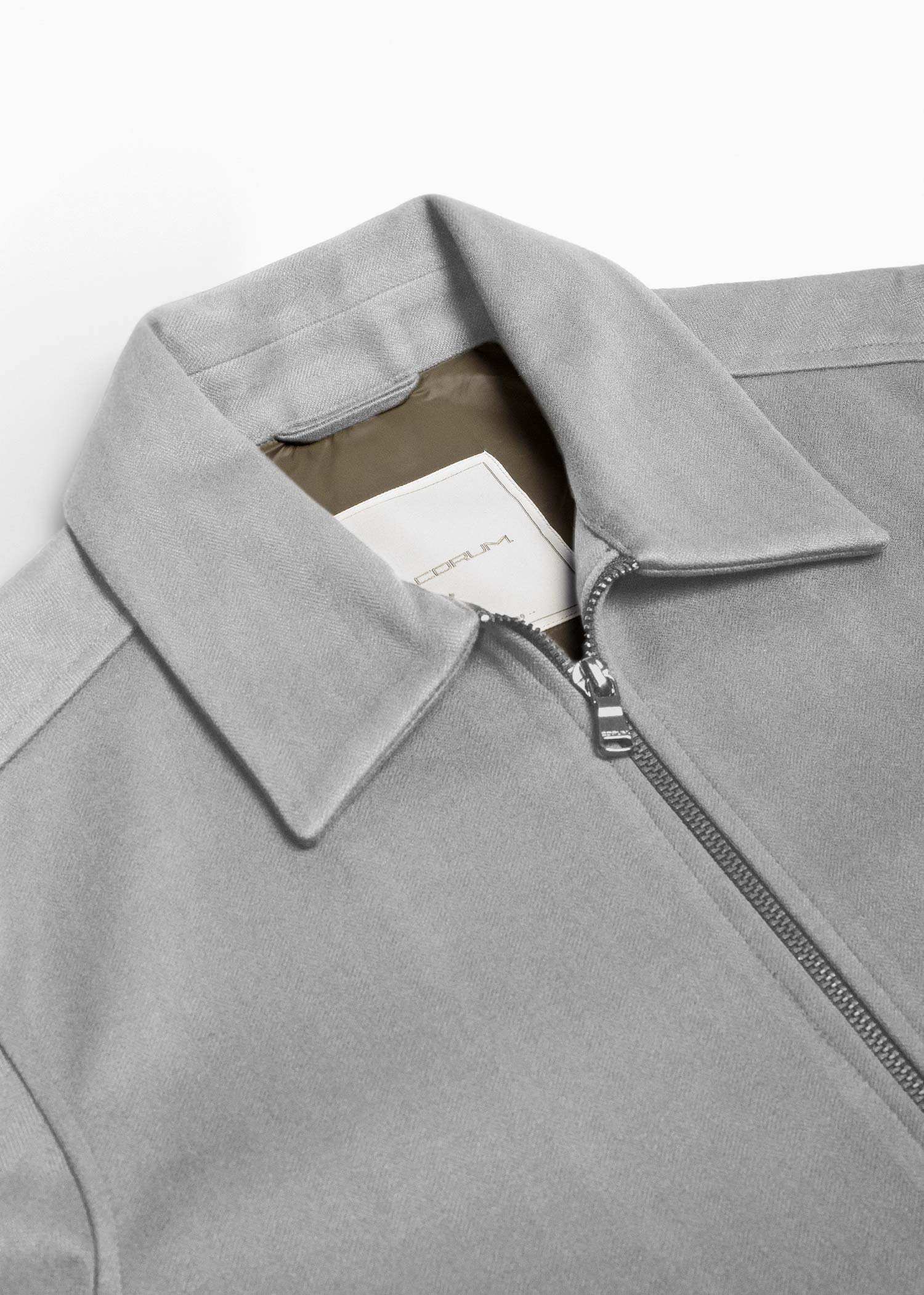 کت زیپ دار Wool کروم