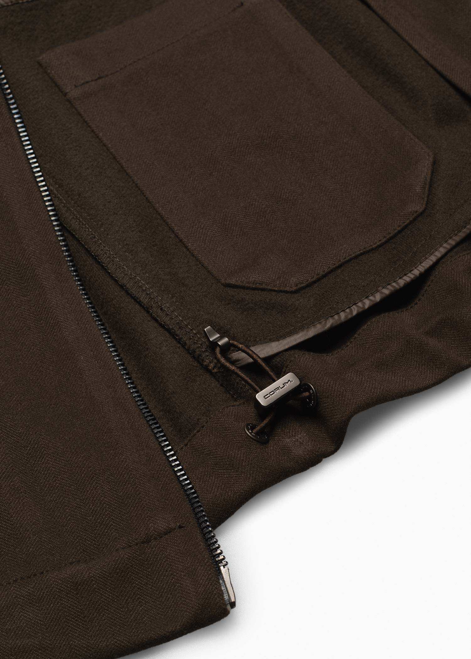 کت زیپ دار Wool کروم