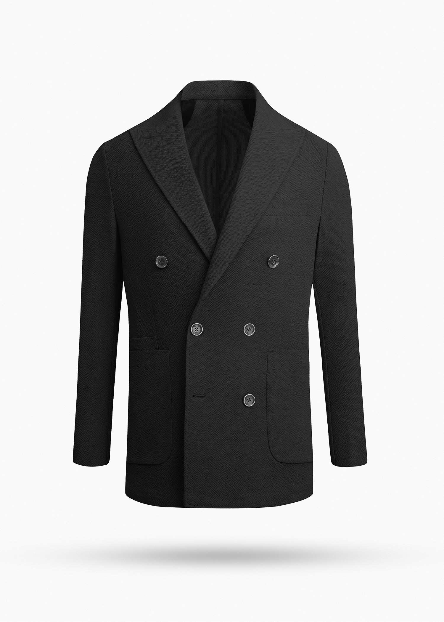 کت مردانه دبل برست 2610201 کروم