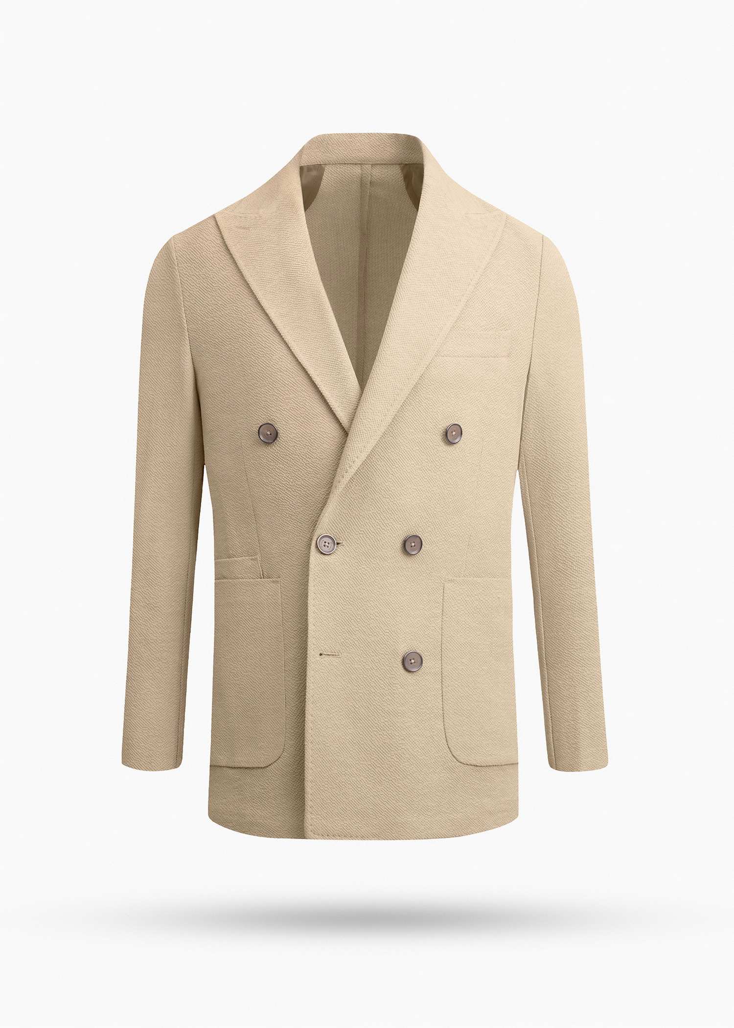 کت مردانه دبل برست 2610201 کروم