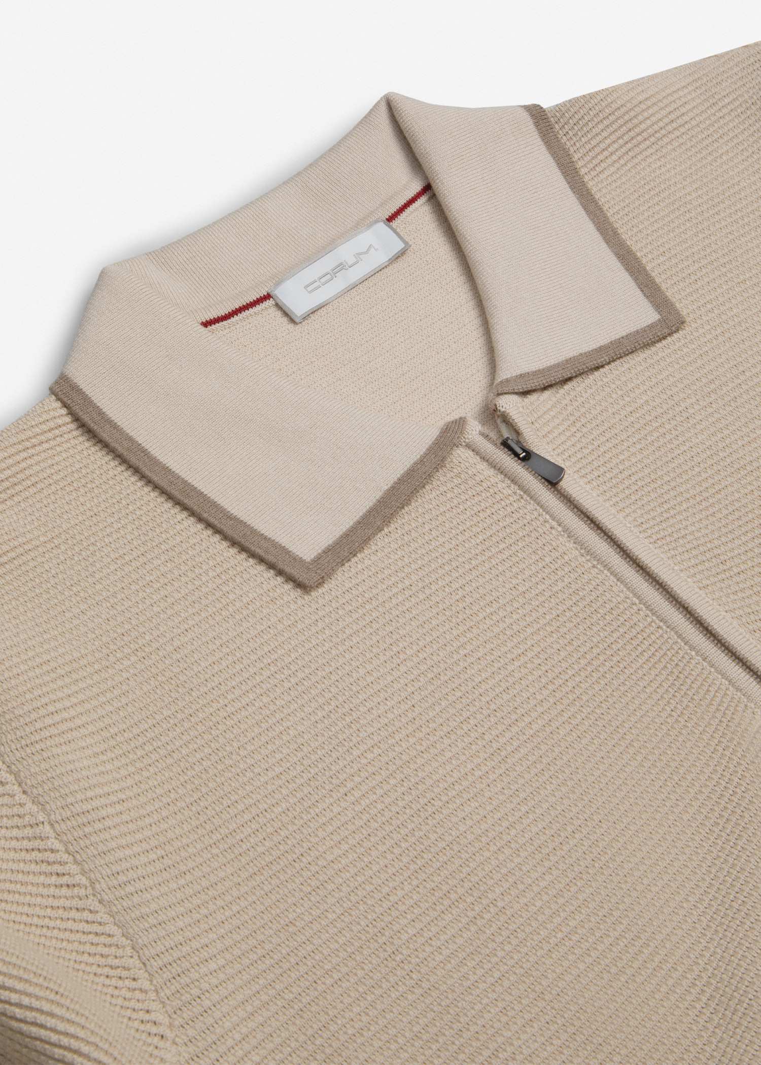 پولوشرت نیم زیپ Knit کروم