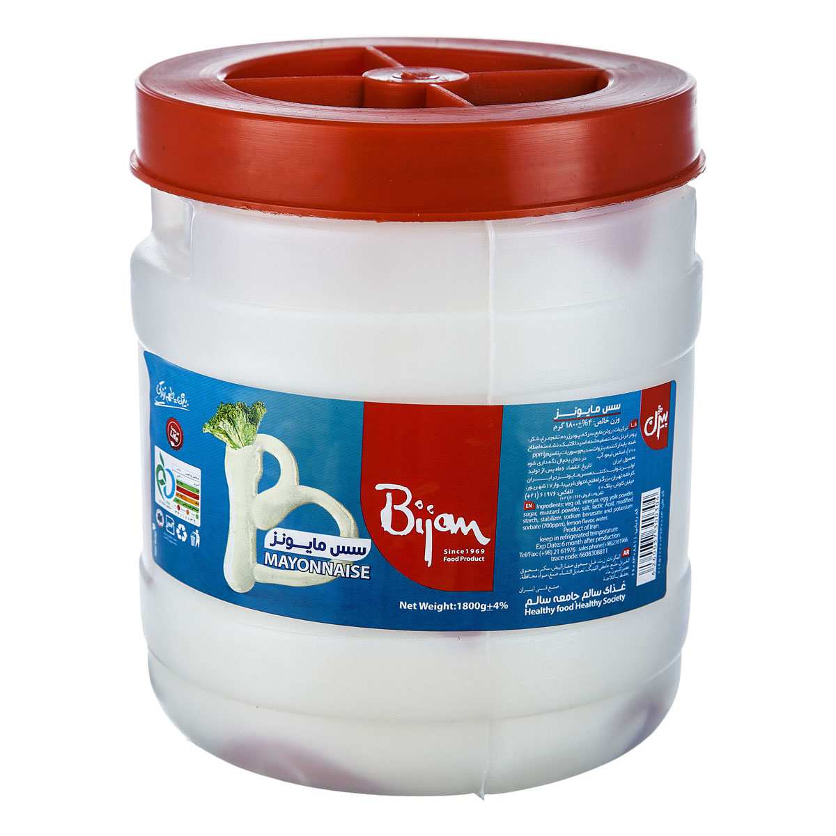 سس مایونز پر چرب دبه 1.800 گرمی بیژن