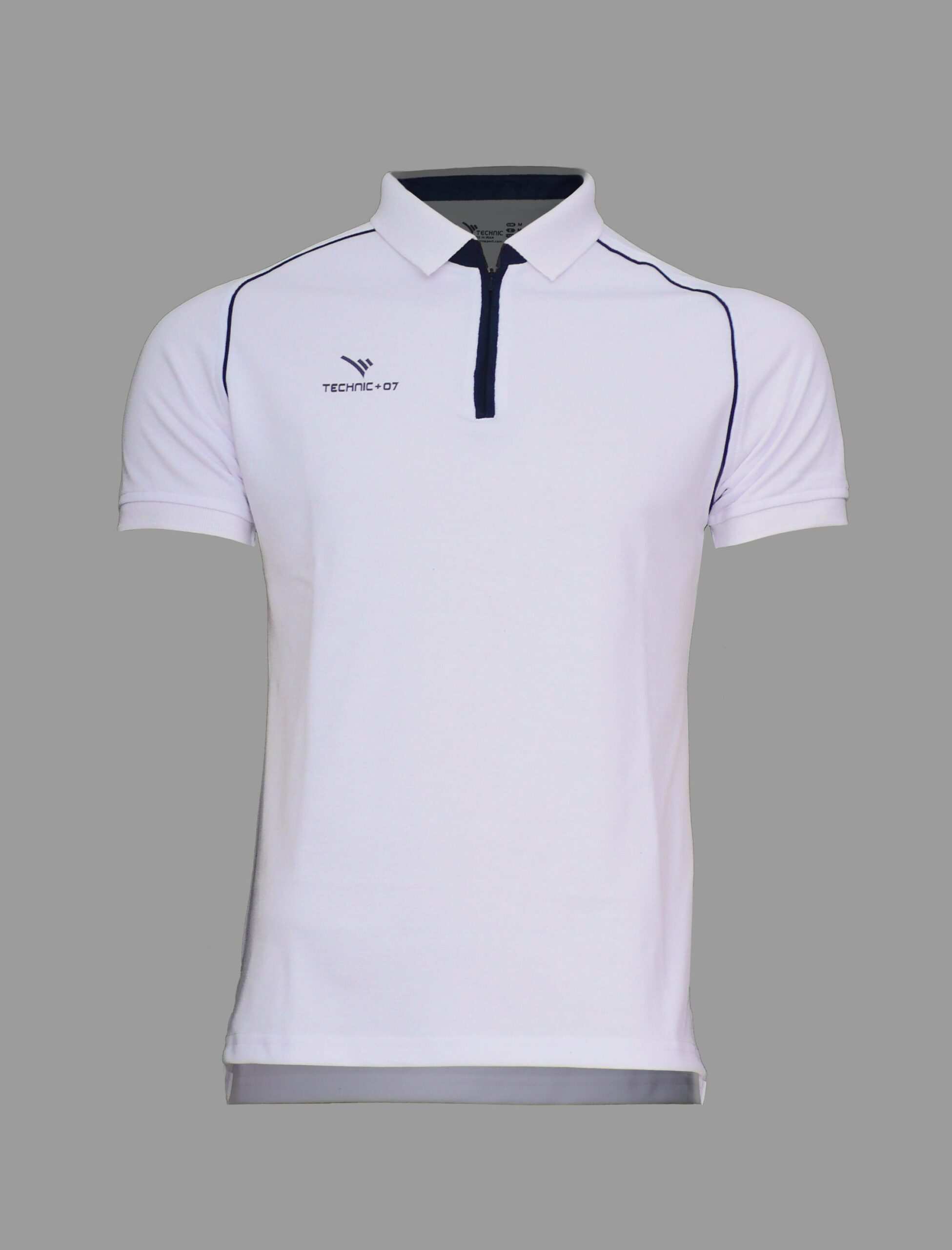 تیشرت جودون نیم زیپ TECHNIC+07 کد TS-124 - سفید,