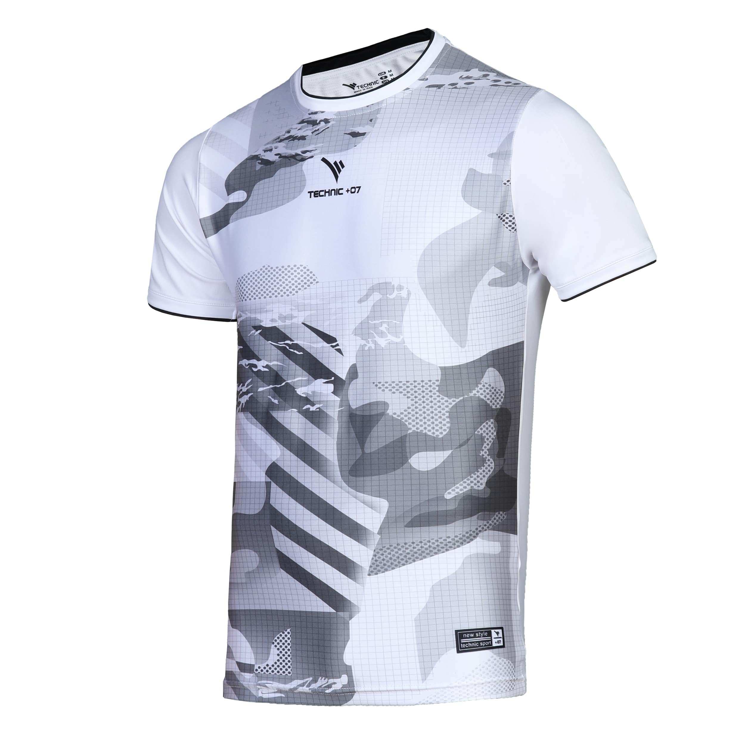 تیشرت چریکی TECHNIC+07 کد TS-142 - سفید,