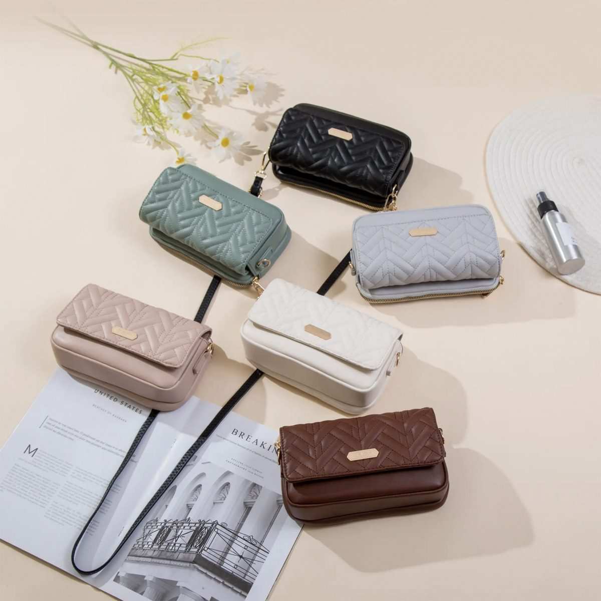 کیف دوشی زنانه پرتیزیس مدل PRETTYZYS X2-121