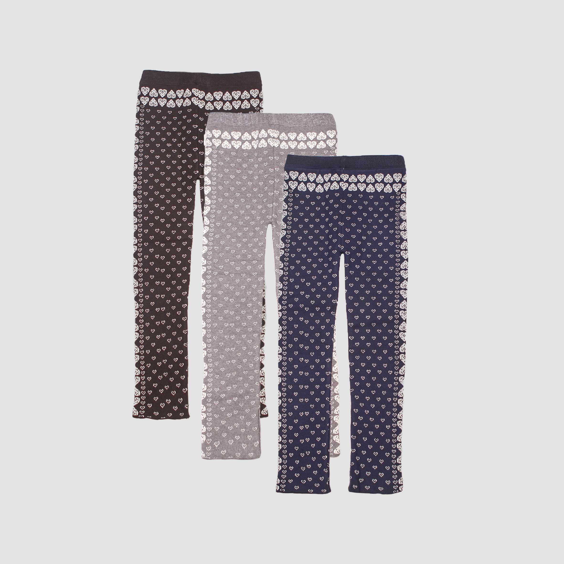 شلوار بافت کش ژاکارد قلبی بانی نو