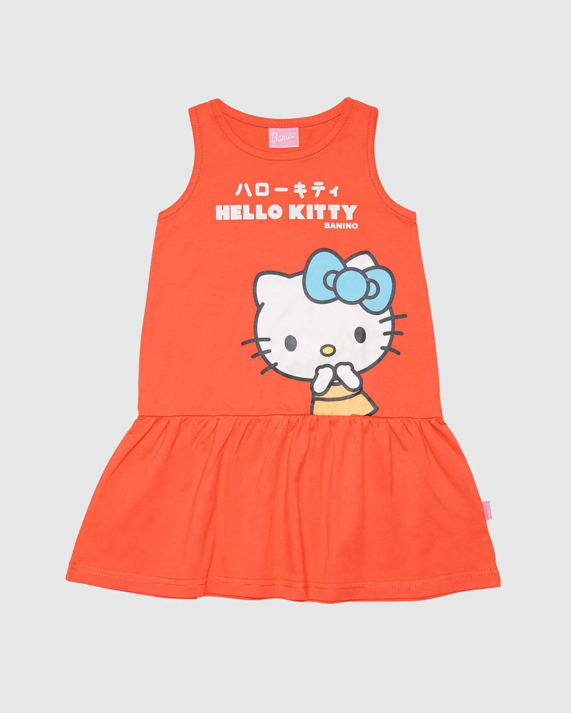 سارافون دخترانه رنگی مدل HELLO KITTY بانی نو