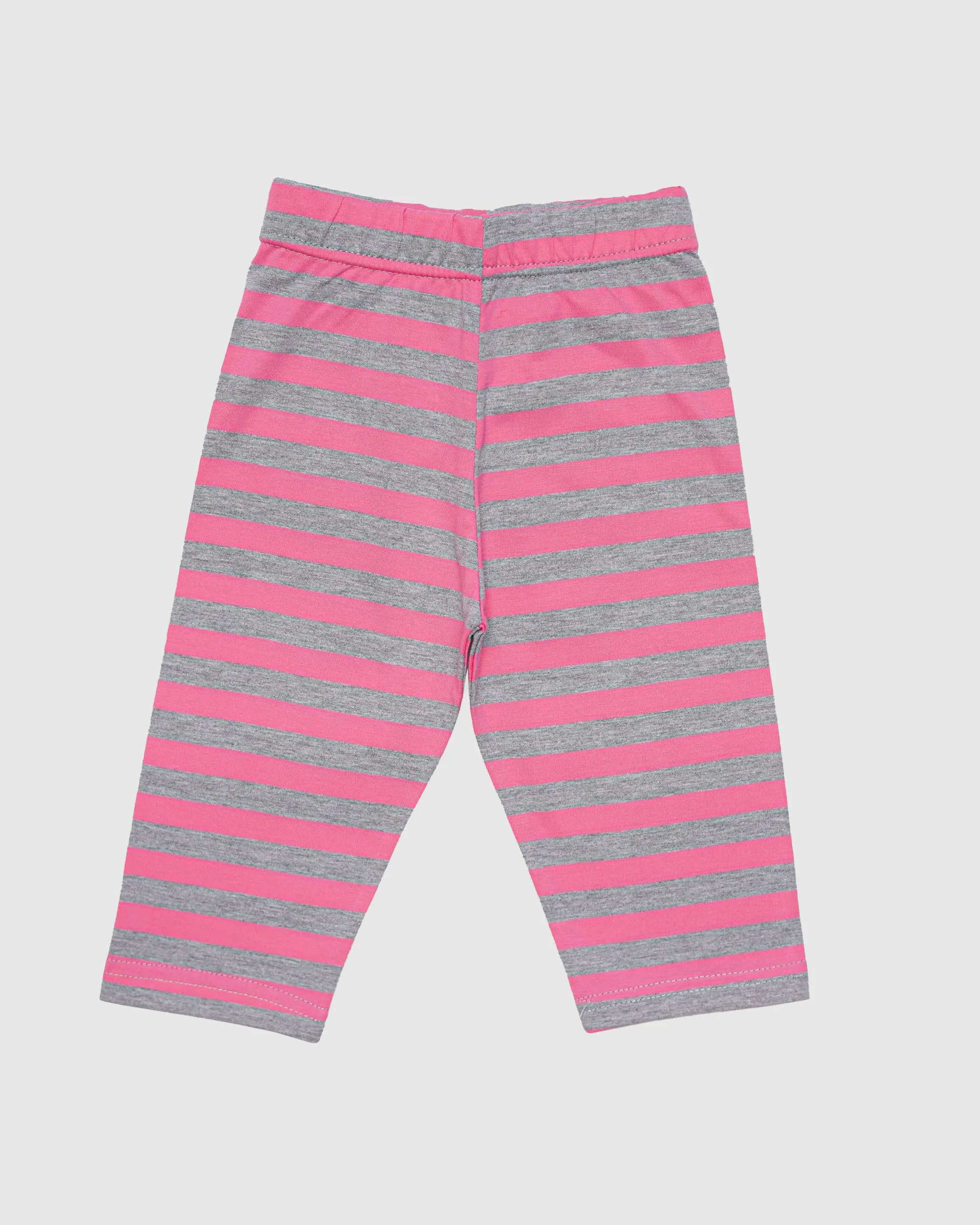 تیشرت شلوارک دخترانه مدل راه راه یونیکورن بانی نو