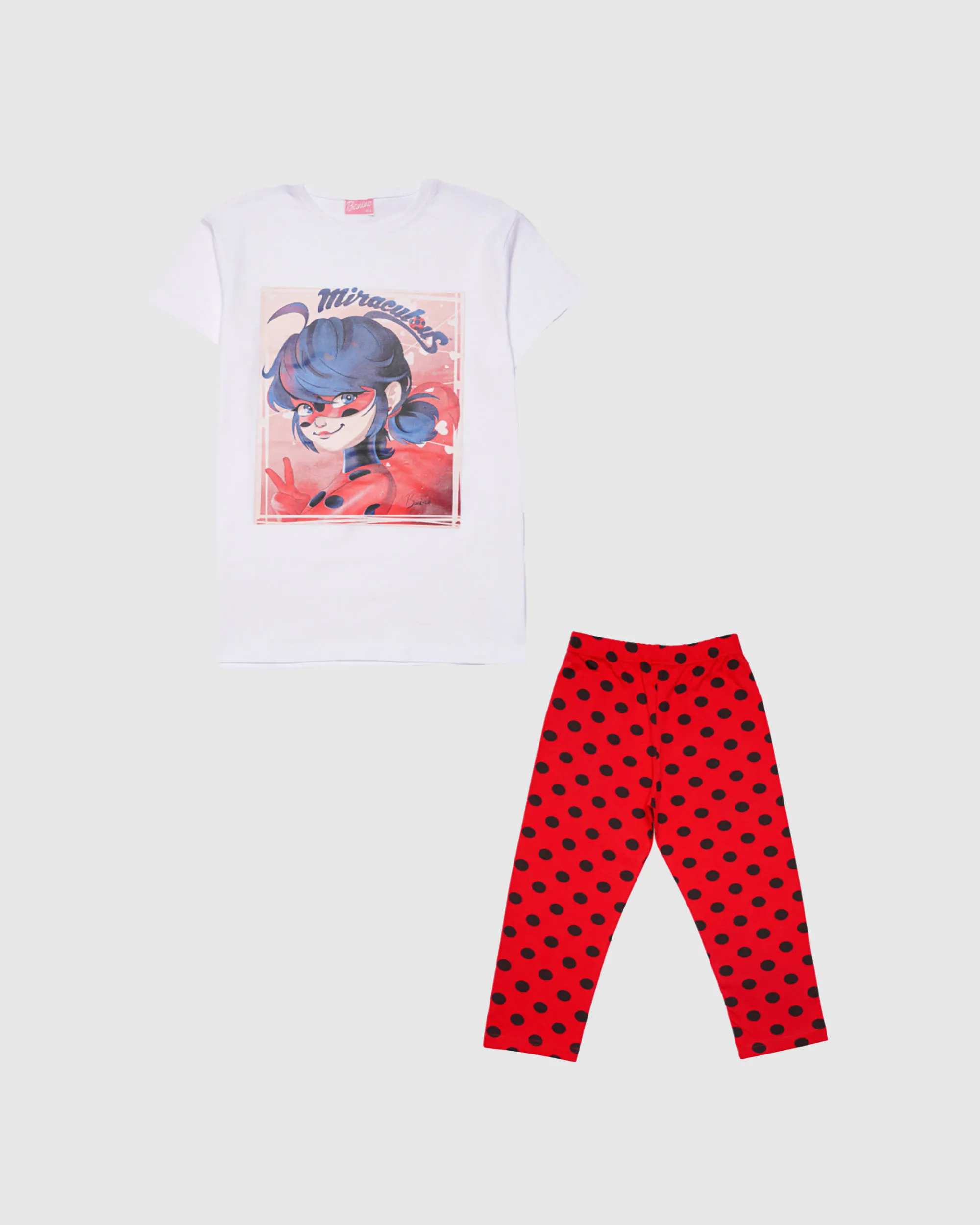 ست تی شرت و شلوارک دخترانه مدل LADY BUG بانی نو