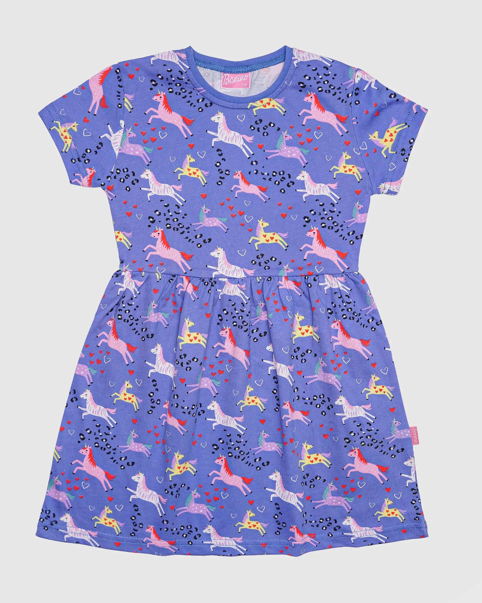 سارافون دخترانه طرح unicorn بنفش بانی نو