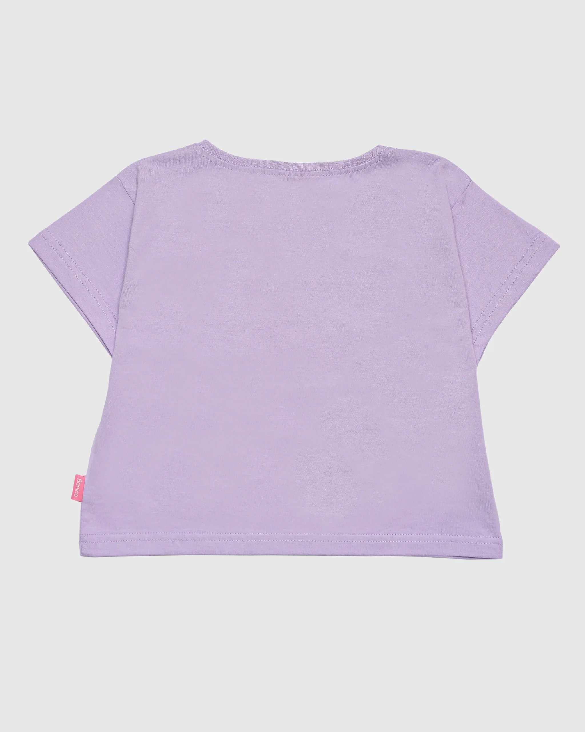 تی شرت دخترانه طرح FASHION MODE رنگ بنفش بانی نو