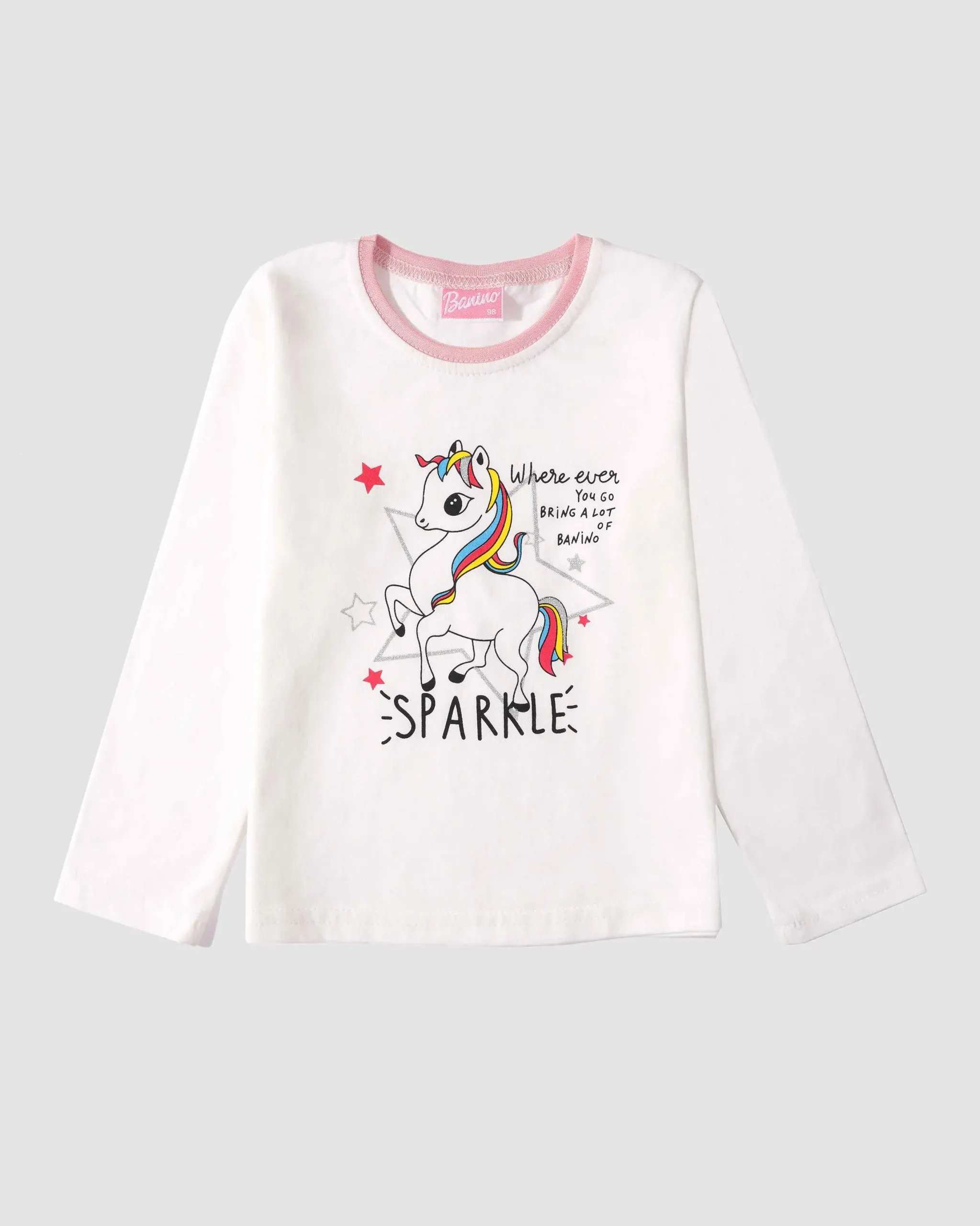 ست سه تکه دخترانه طرح PONY STAR بانی نو