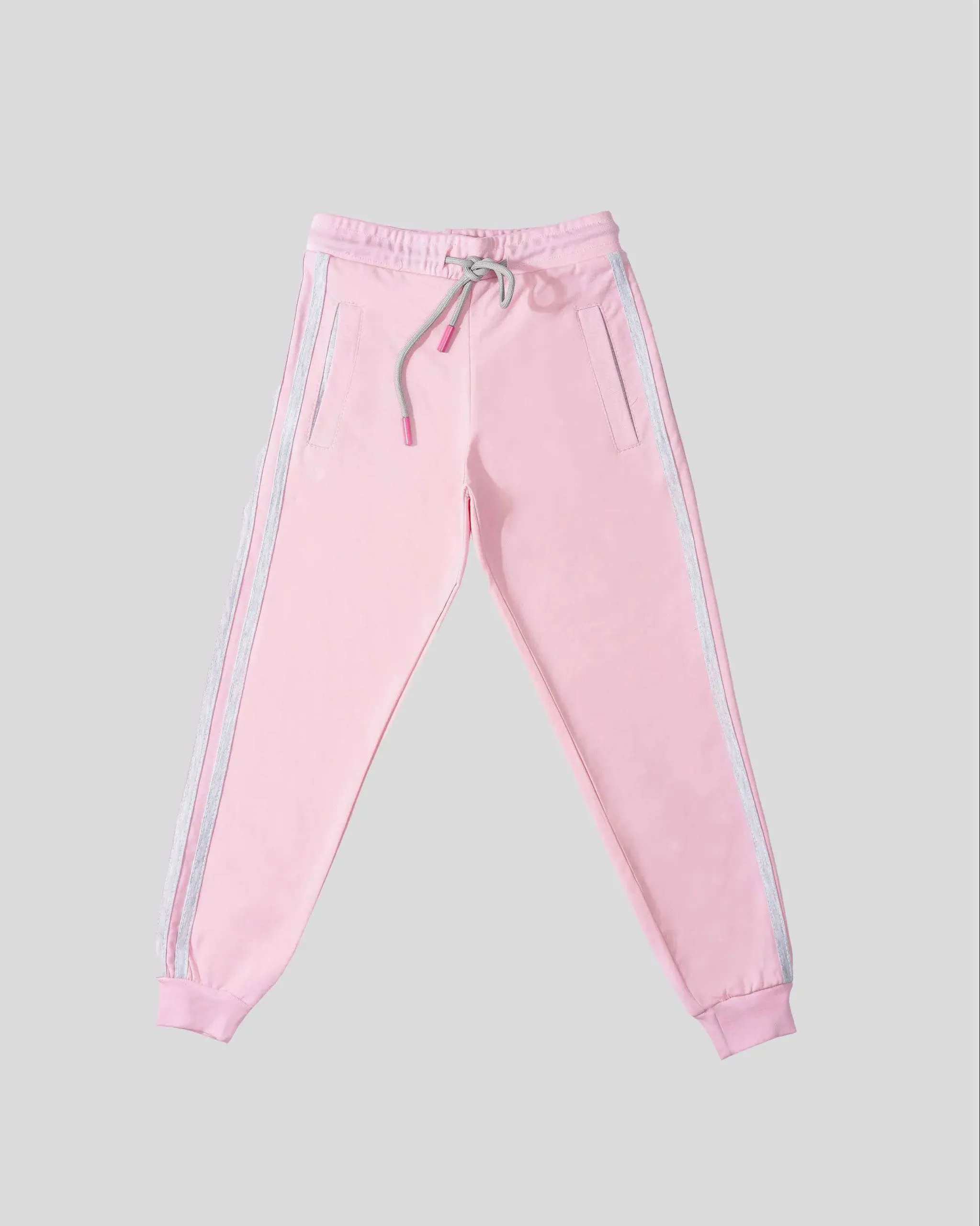 ست سه تکه دخترانه طرح adidas صورتی بانی نو