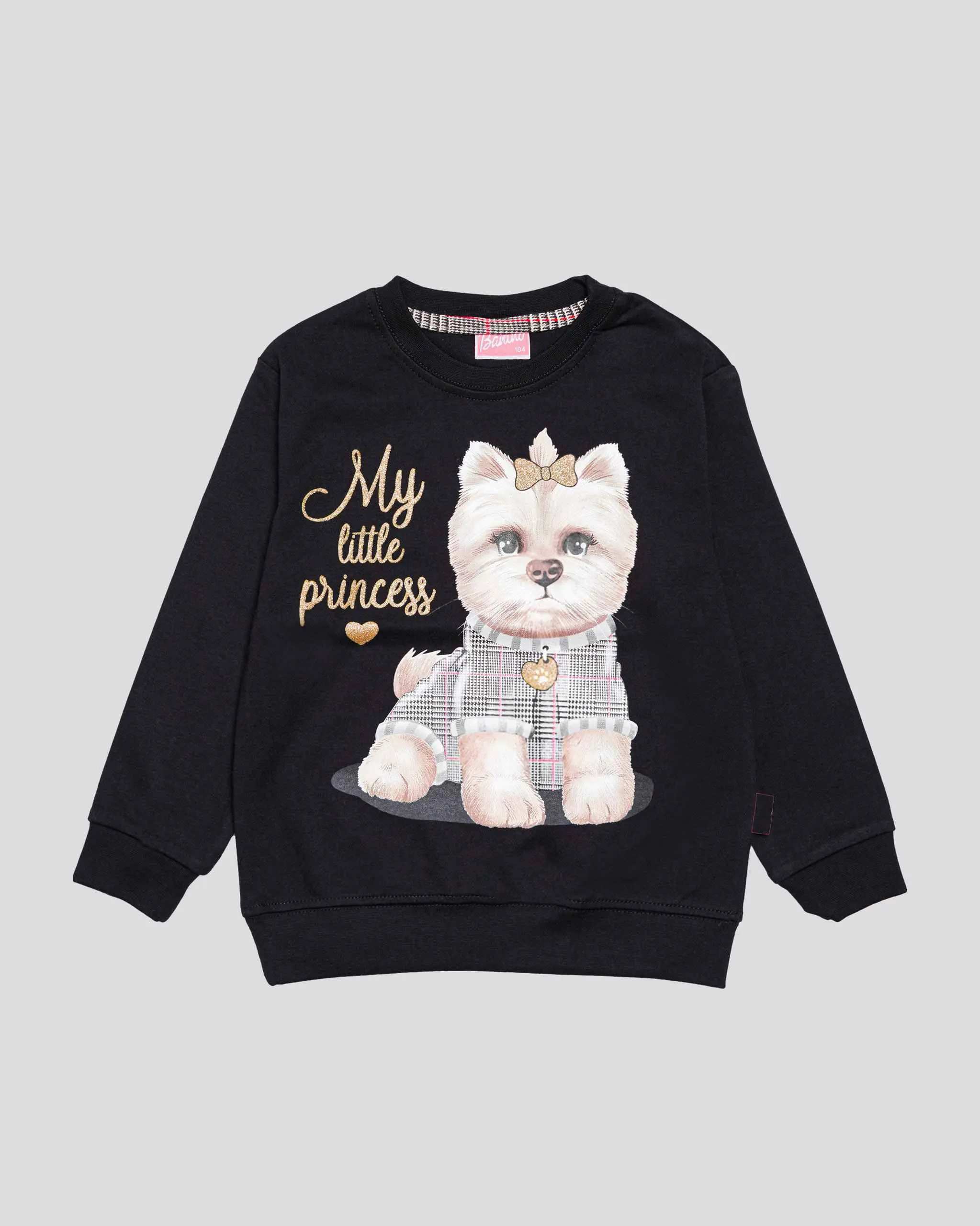 بلوز دخترانه طرح MY LITTLE PRINCESS بانی نو