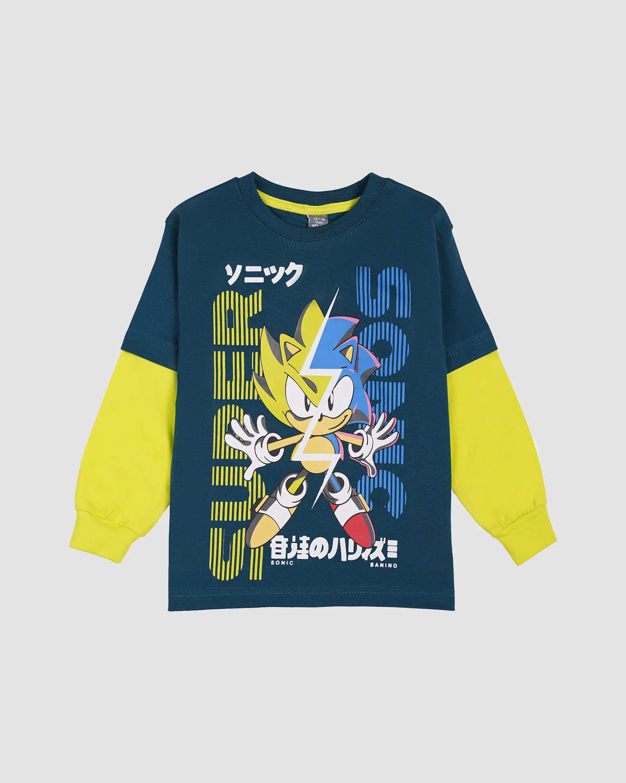 ست بلوز و شلوار پسرانه طرح SUPER SONIC بانی نو