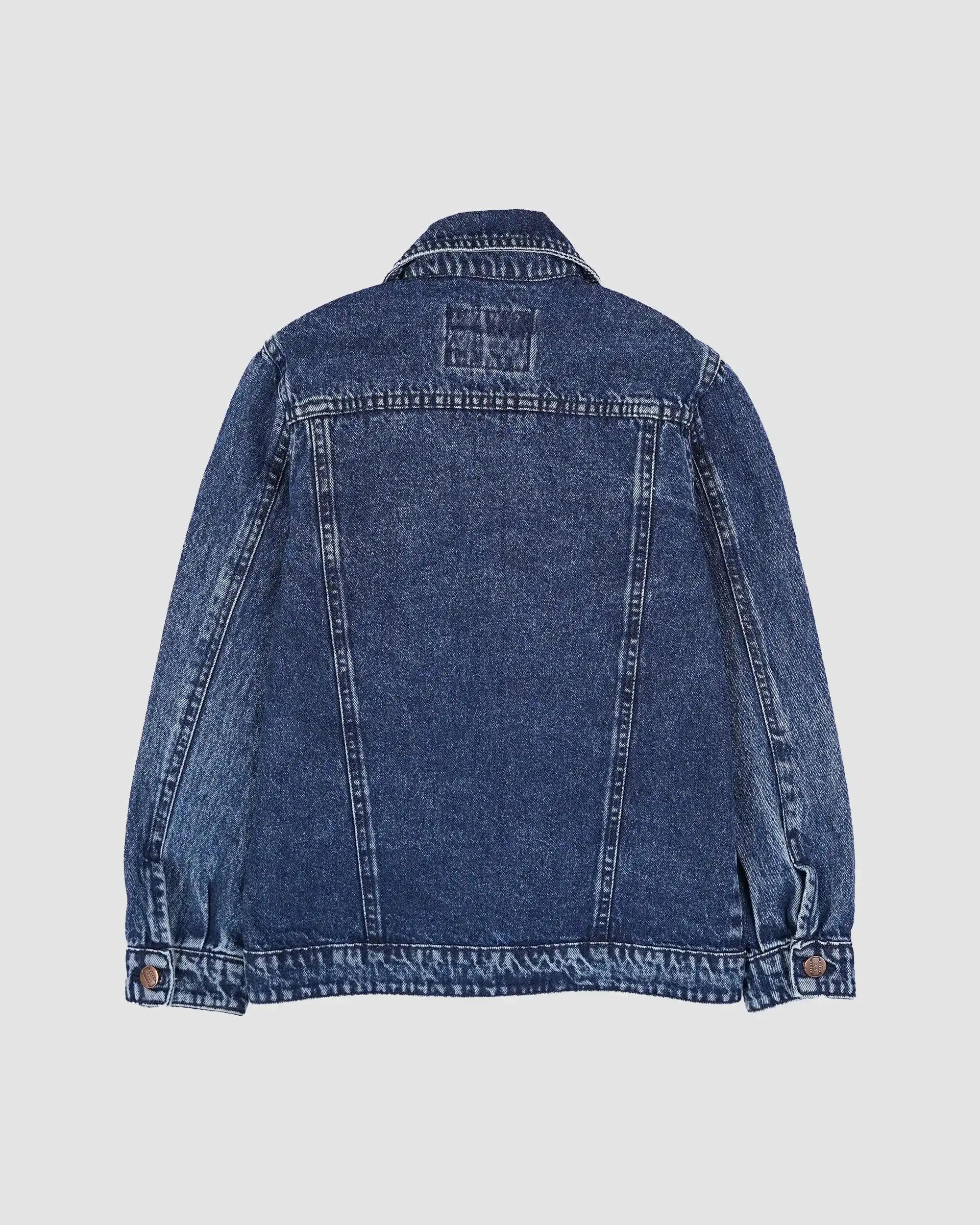 کت جین اسپرت مدل دو جیب سرمه ای بانی نو