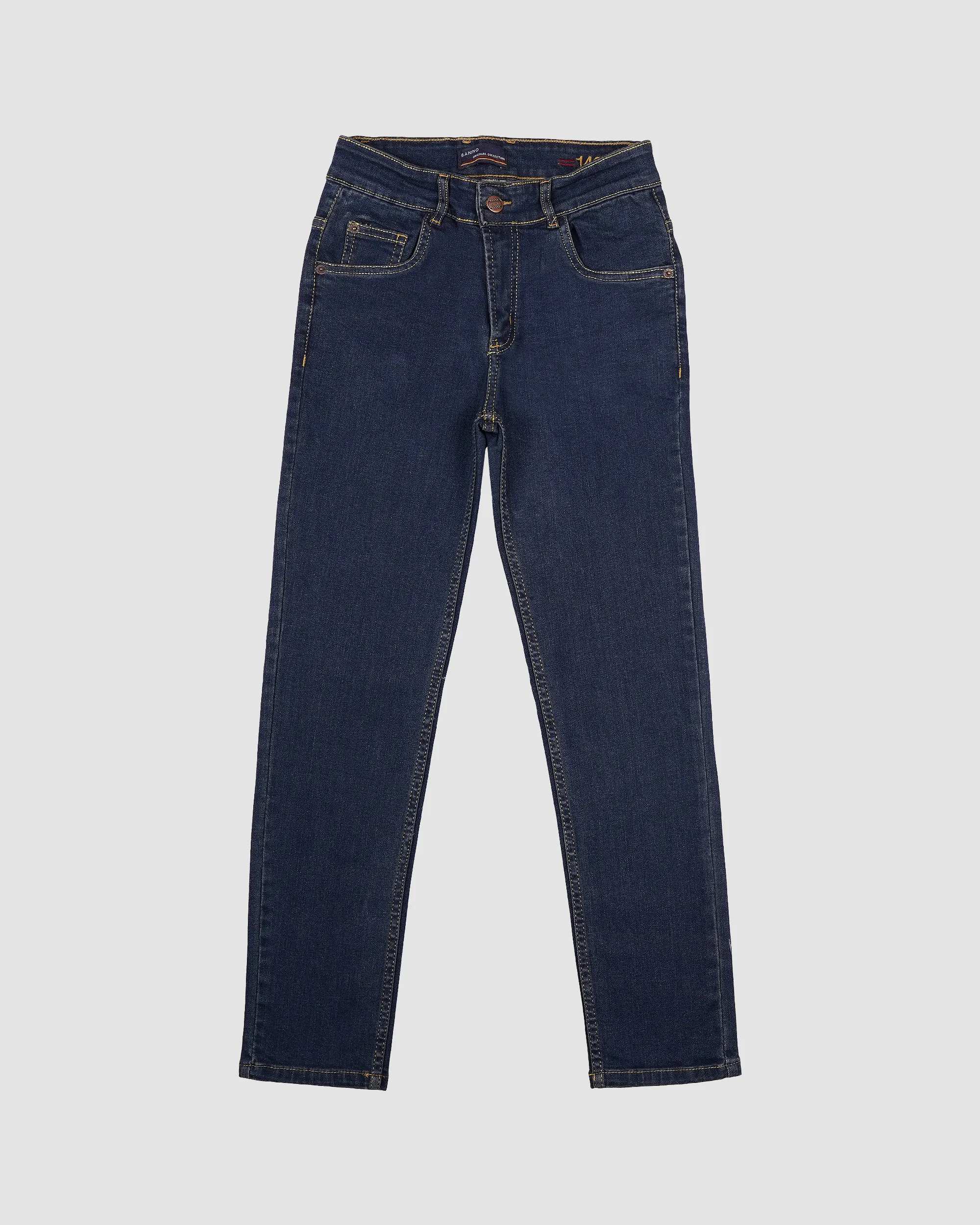 شلوار جین پسرانه مدل راسته PARBLUE 2 بانی نو