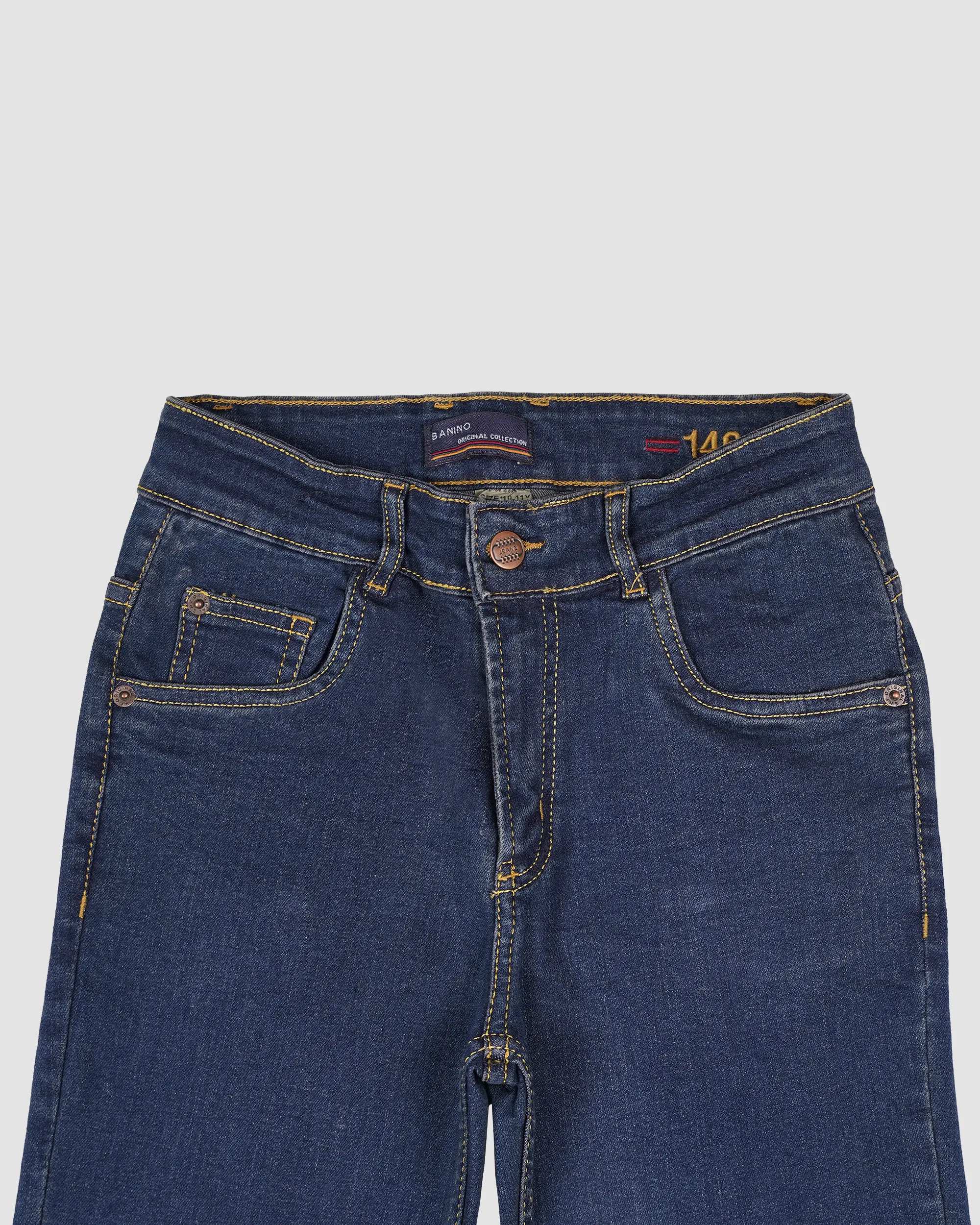 شلوار جین پسرانه مدل راسته PARBLUE 2 بانی نو