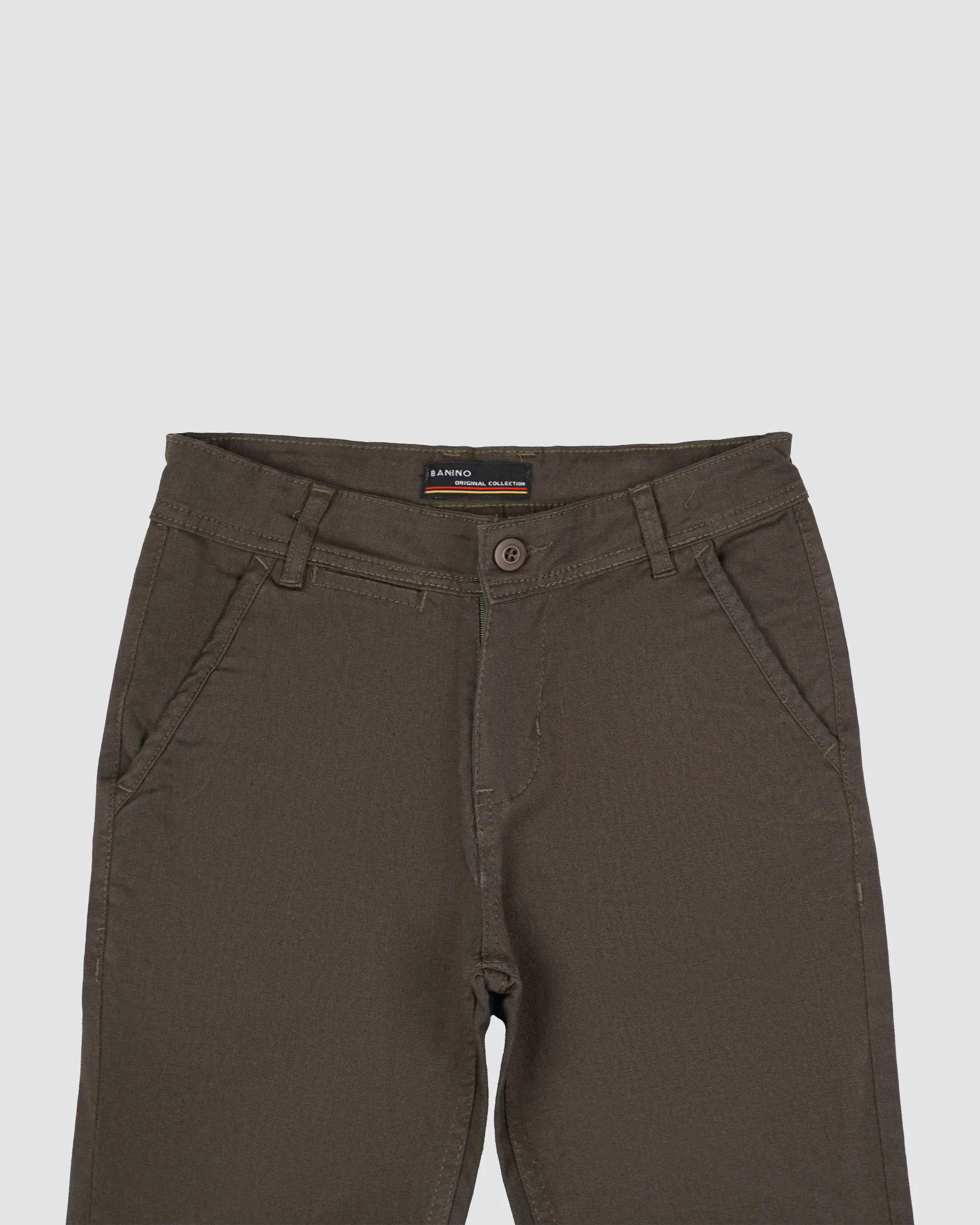 شلوار کتان پسرانه مدل SLIM FIT یشمی بانی نو