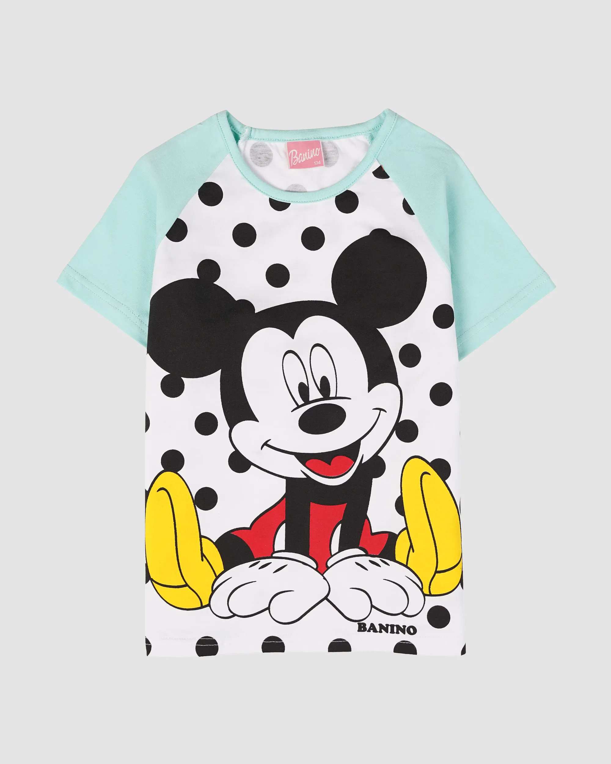 ست تیشرت و شلوارک دخترانه مدل MINNIE خال خالی بانی نو