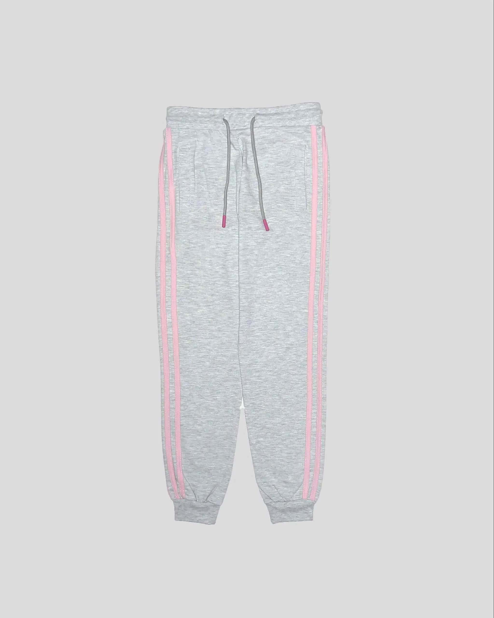 ست سه تکه دورث دخترانه طرح adidas طوسی بانی نو