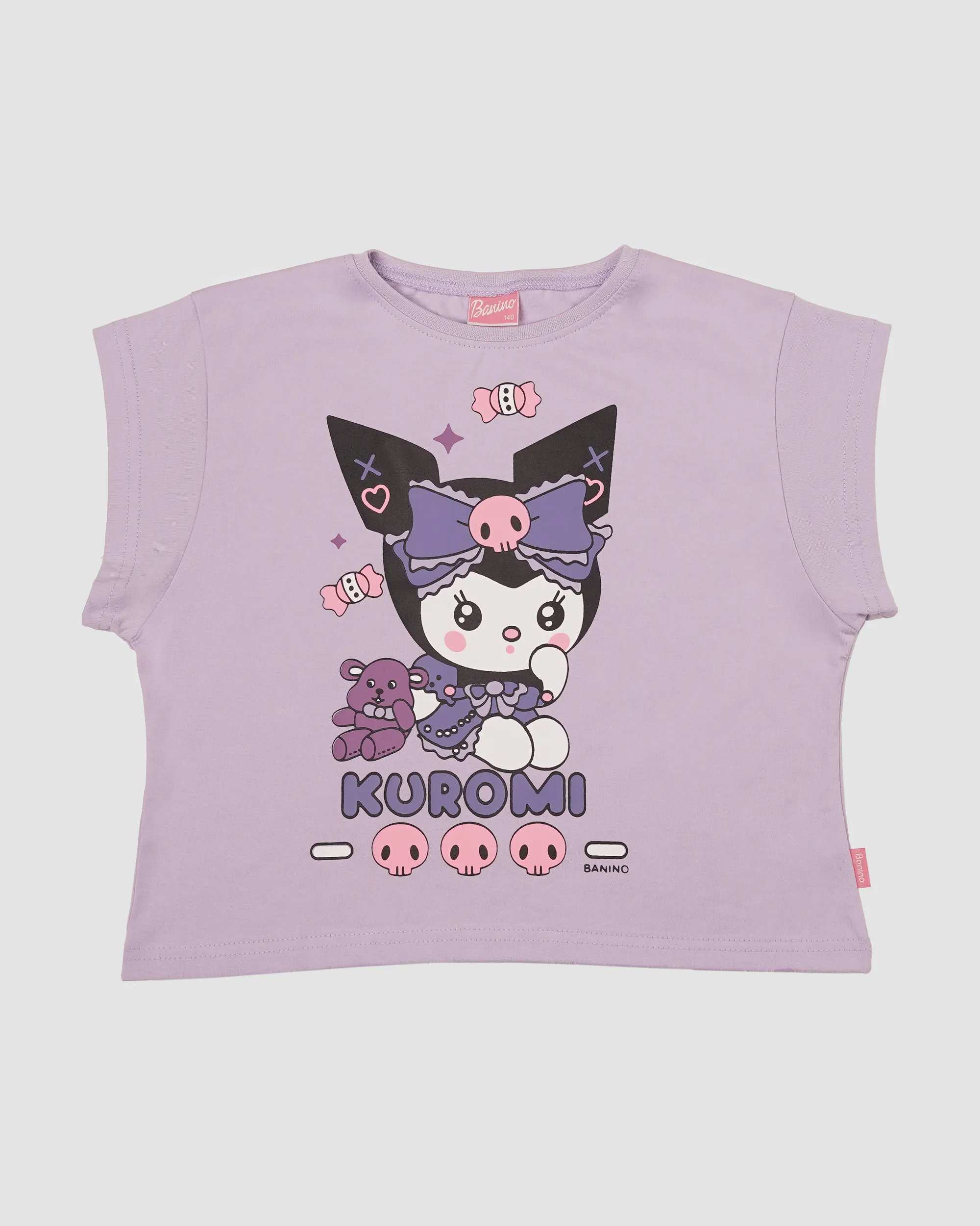ست تیشرت و شلوارک دخترانه مدل KUROMI بانی نو