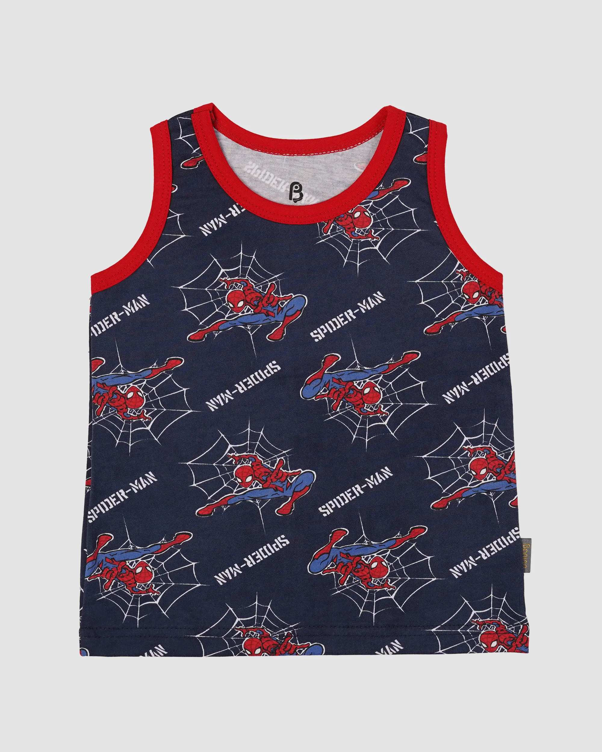 ست رکابی و شلوارک پسرانه مدل SPIDERMAN بانی نو