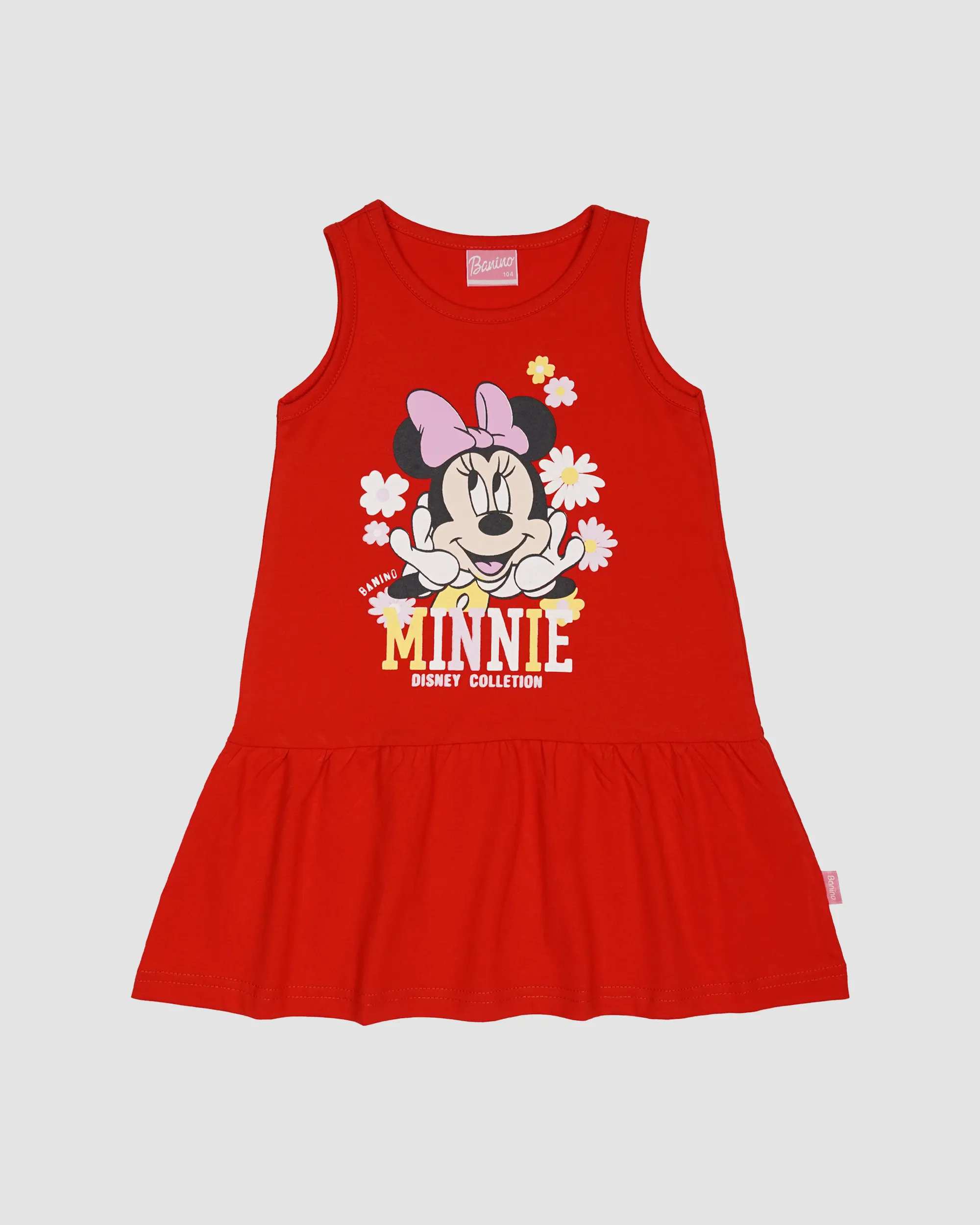 سارافون دخترانه مدل MINNIE MOUSE قرمز بانی نو