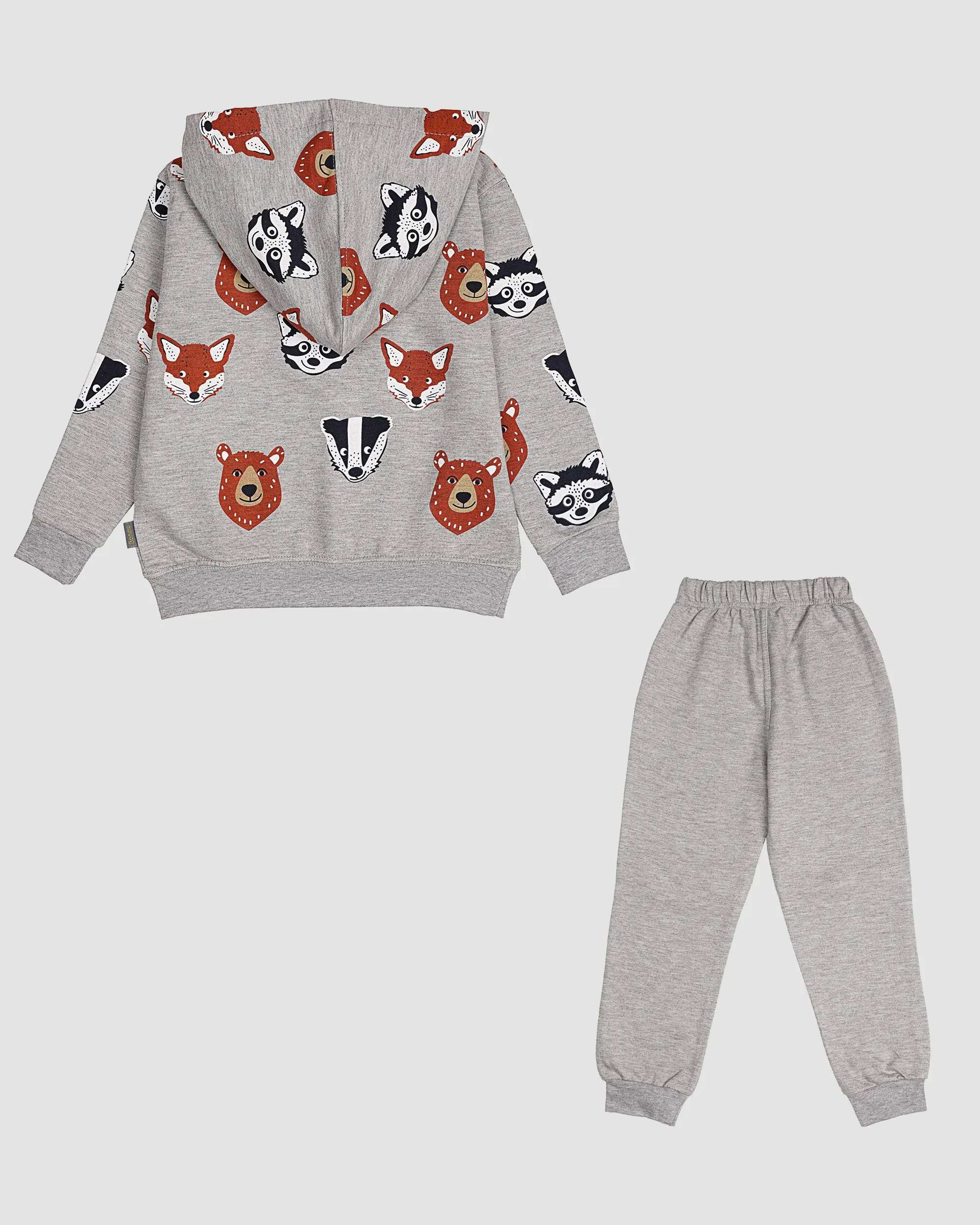 ست هودی و شلوار پسرانه مدل خرس و گرگ بانی نو