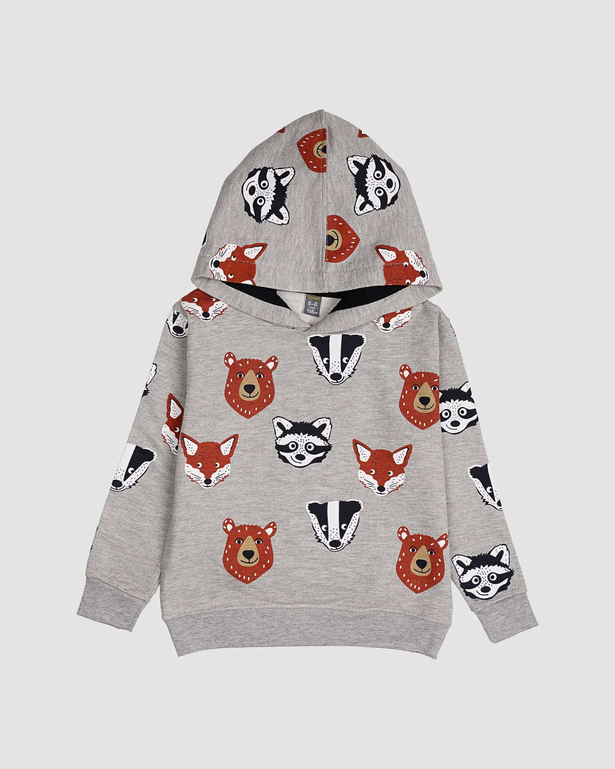 ست هودی و شلوار پسرانه مدل خرس و گرگ بانی نو