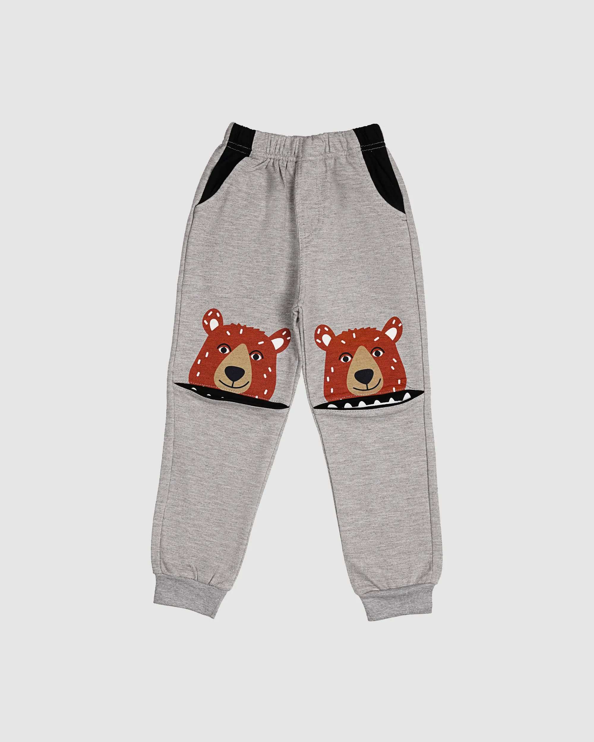 ست هودی و شلوار پسرانه مدل خرس و گرگ بانی نو