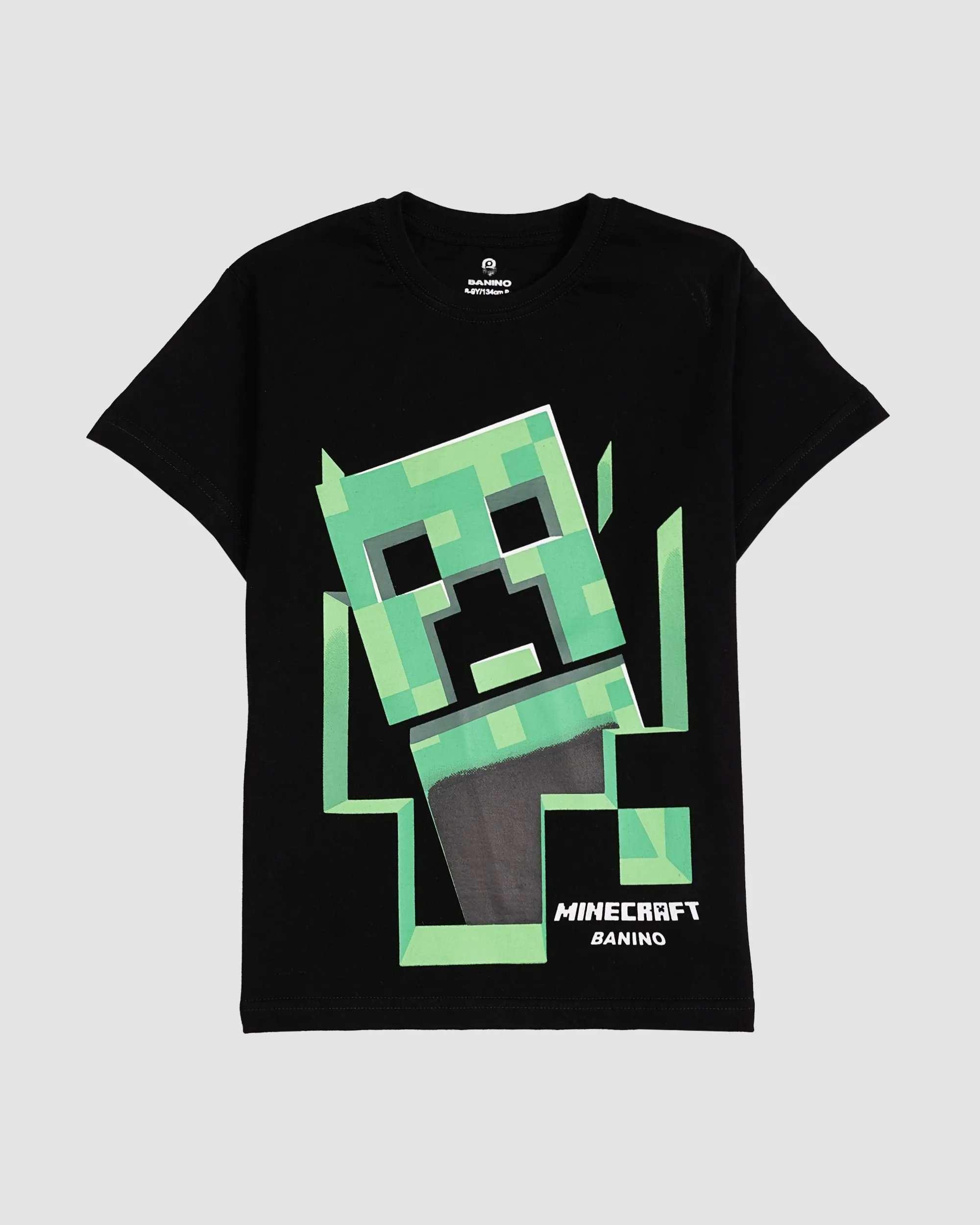 تی شرت پسرانه مدل MINECRAFT مشکی بانی نو