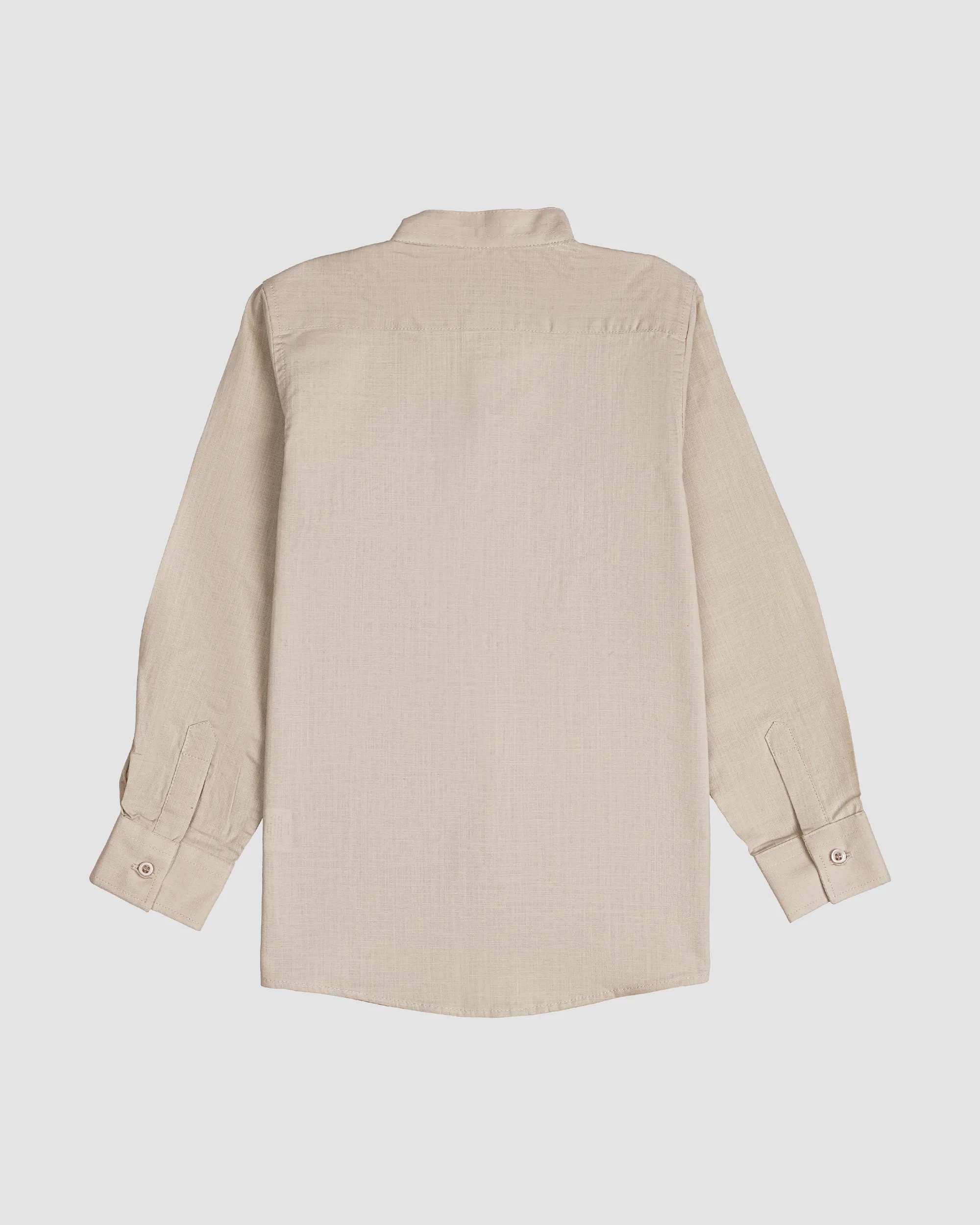 پیراهن پسرانه لنین اسلپ داریقه دیپلمات رنگ کرم بانی نو