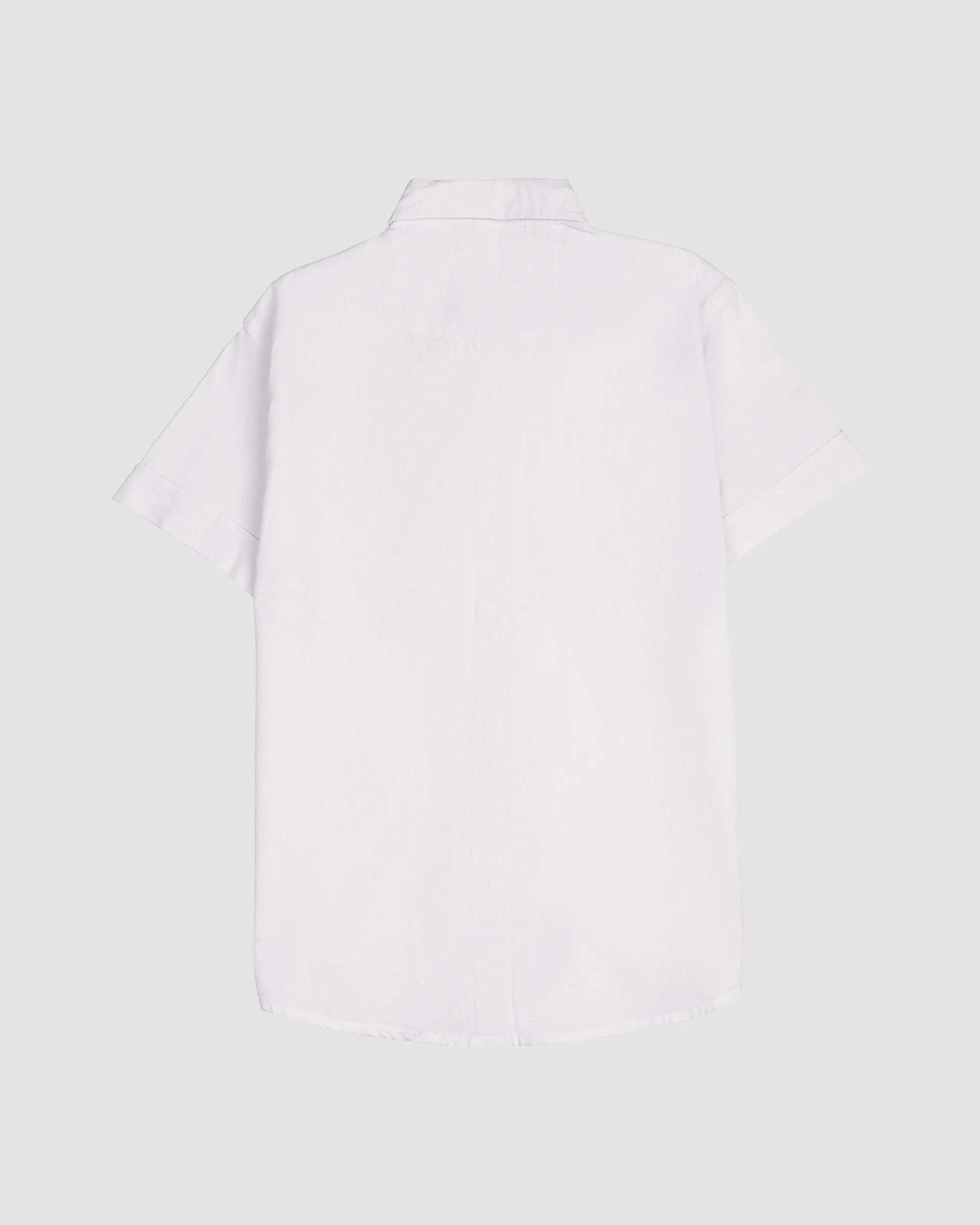 پیراهن پسرانه مدل کنفی سفید بانی نو